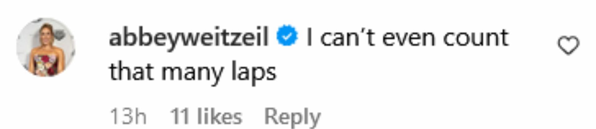 Screenshot of Weitzeil&rsquo;s comment. Credits - IG/ @_king_lil