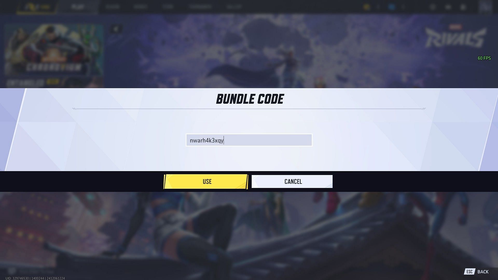 Use the code on the Bundle Code option to get rewards (Image via NetEase Games)