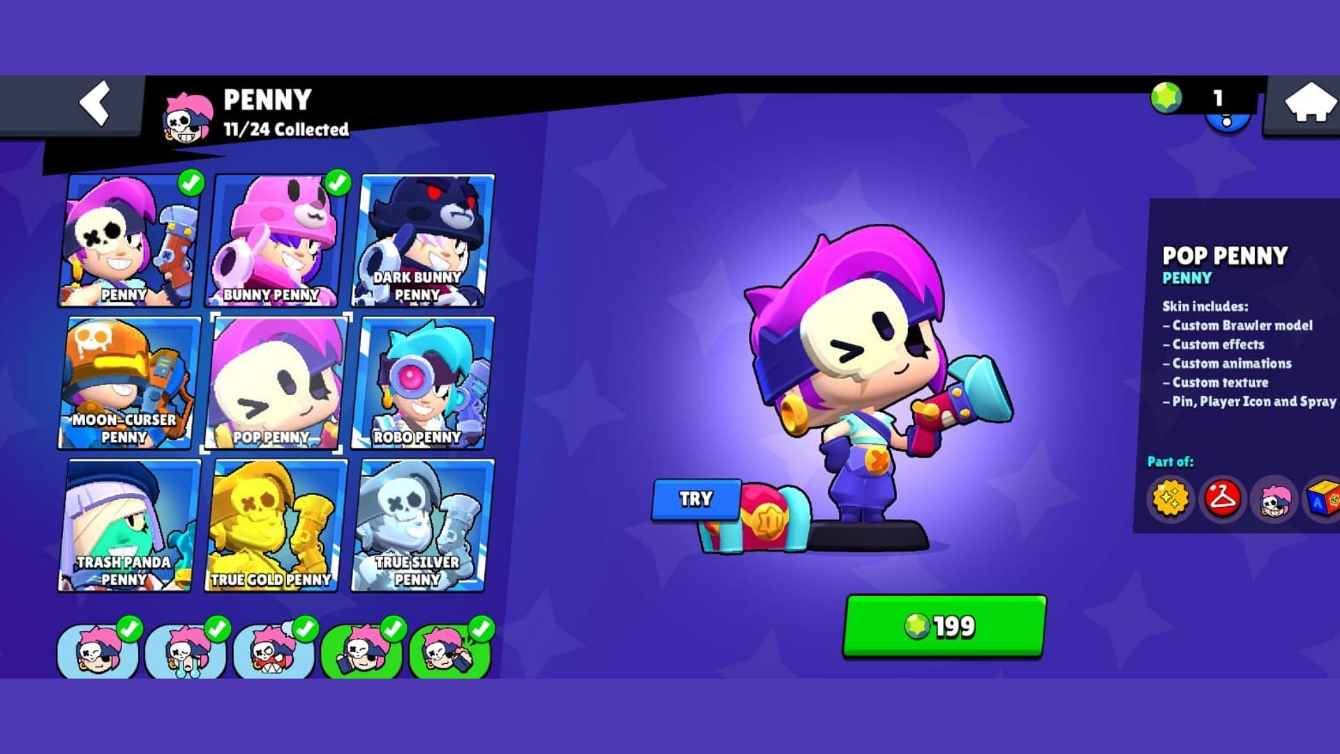 The Pop Penny skin (Image via Supercell)