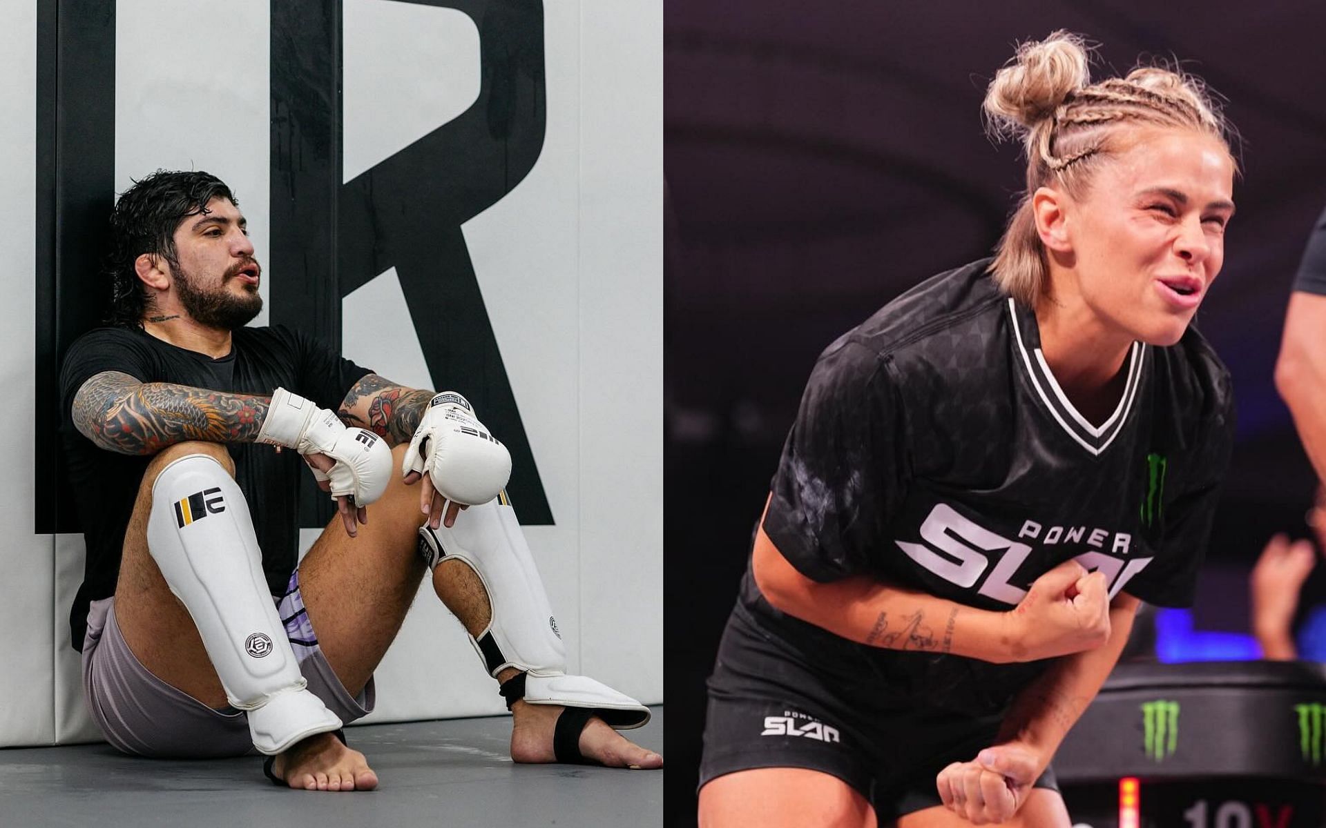 Dillon Danis (left) re-sparked his rivalry with Paige VanZant (right). [Images courtesy: @DillonDanis and @PaigeVanZant on Instagram]