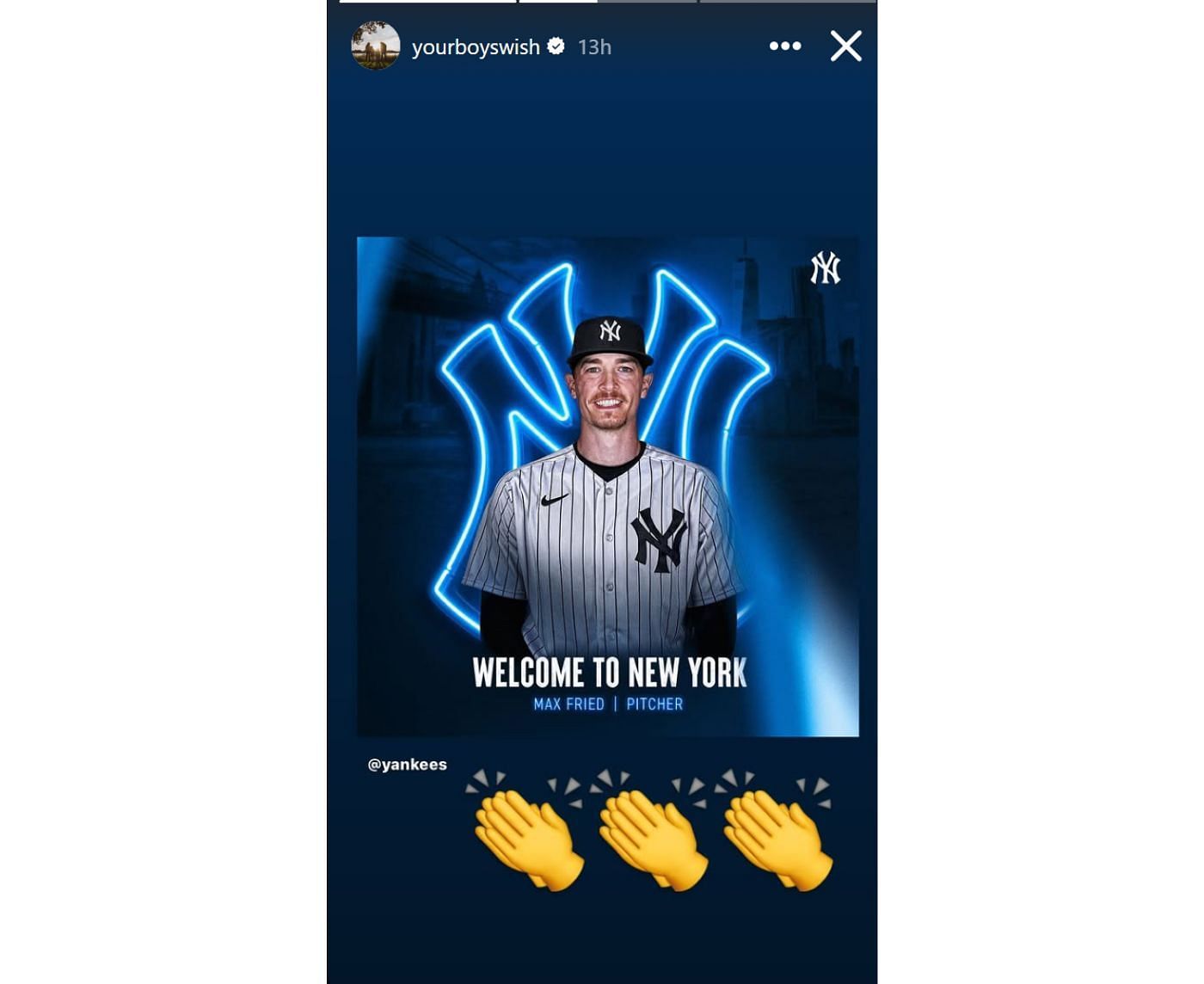 Swisher expressed his approval of Max Fried&#039;s move (yourboyswish/Instagram)