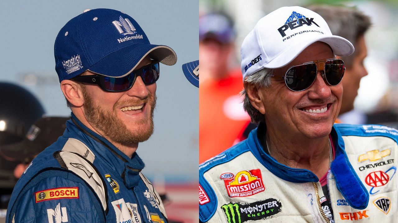 Dale Earnhardt Jr. and John Force