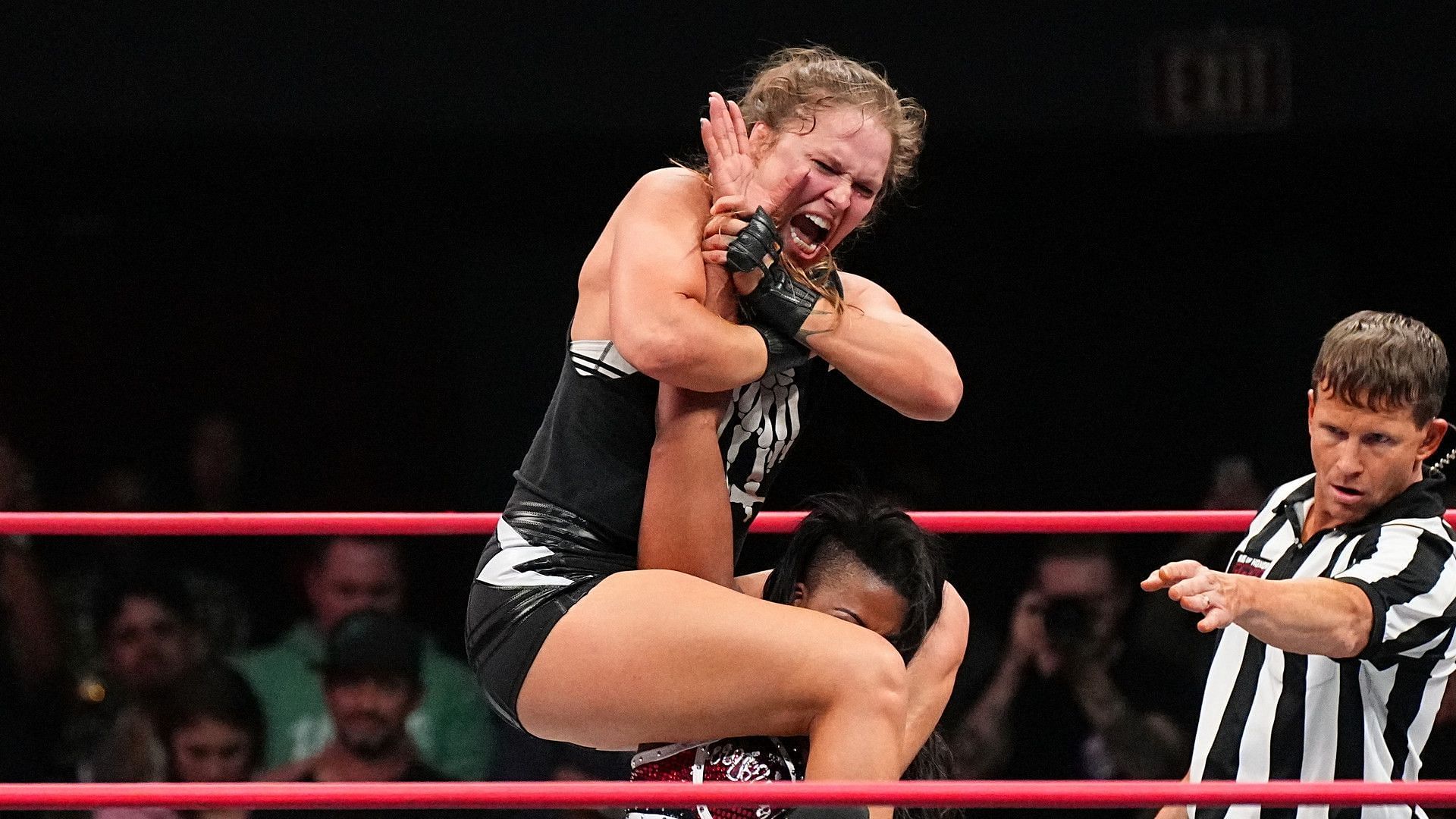 Rousey wrestles Athena in ROH (Image credit: Ring of Honor