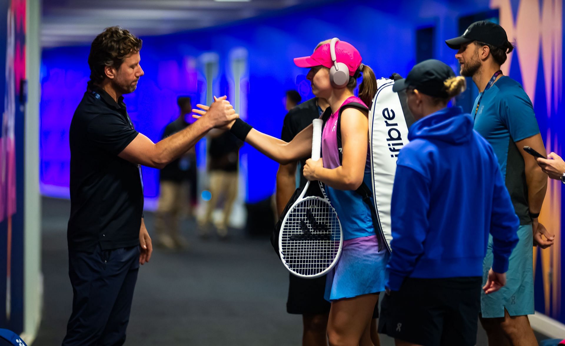 WTA Finals 2024 -Iga Swiatek with coach Wim Fissette - Source: Getty