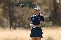 Charley Hull and British golf insider celebrate Christmas vibes by taking a daring lunge in ice water in swimming attire