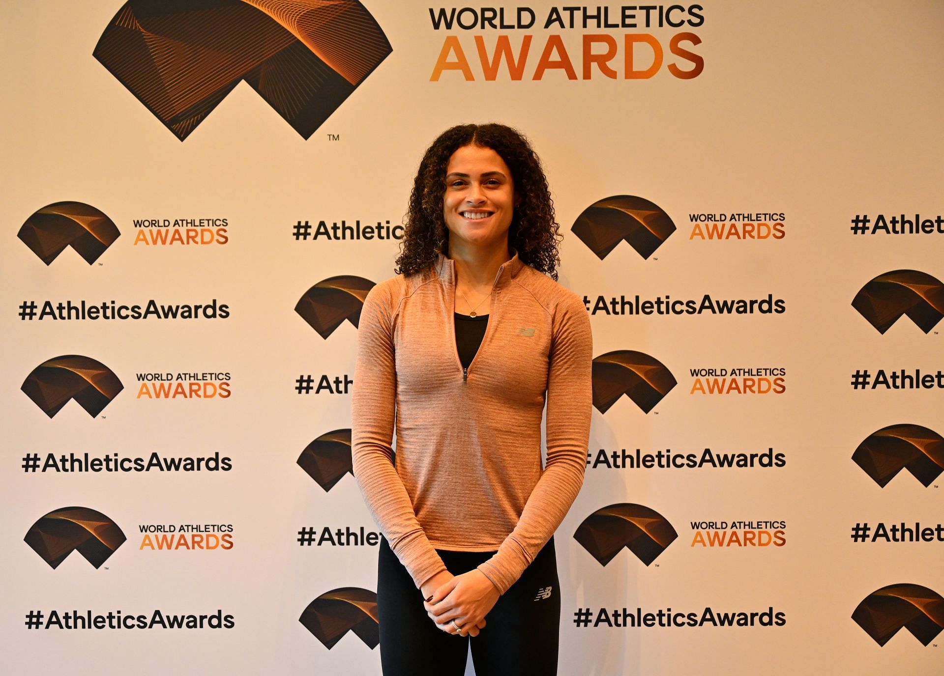 Sydney McLaughlin-Levrone during the press match conference of the 2024 World Athletics Awards in Monaco (Image via: Getty Images)