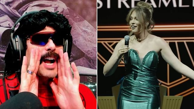 Dr DisRespect shades QTCinderella after her Streamer Awards joke (Image via Dr DisRespect/Instagram, QTCinderella/YouTube)