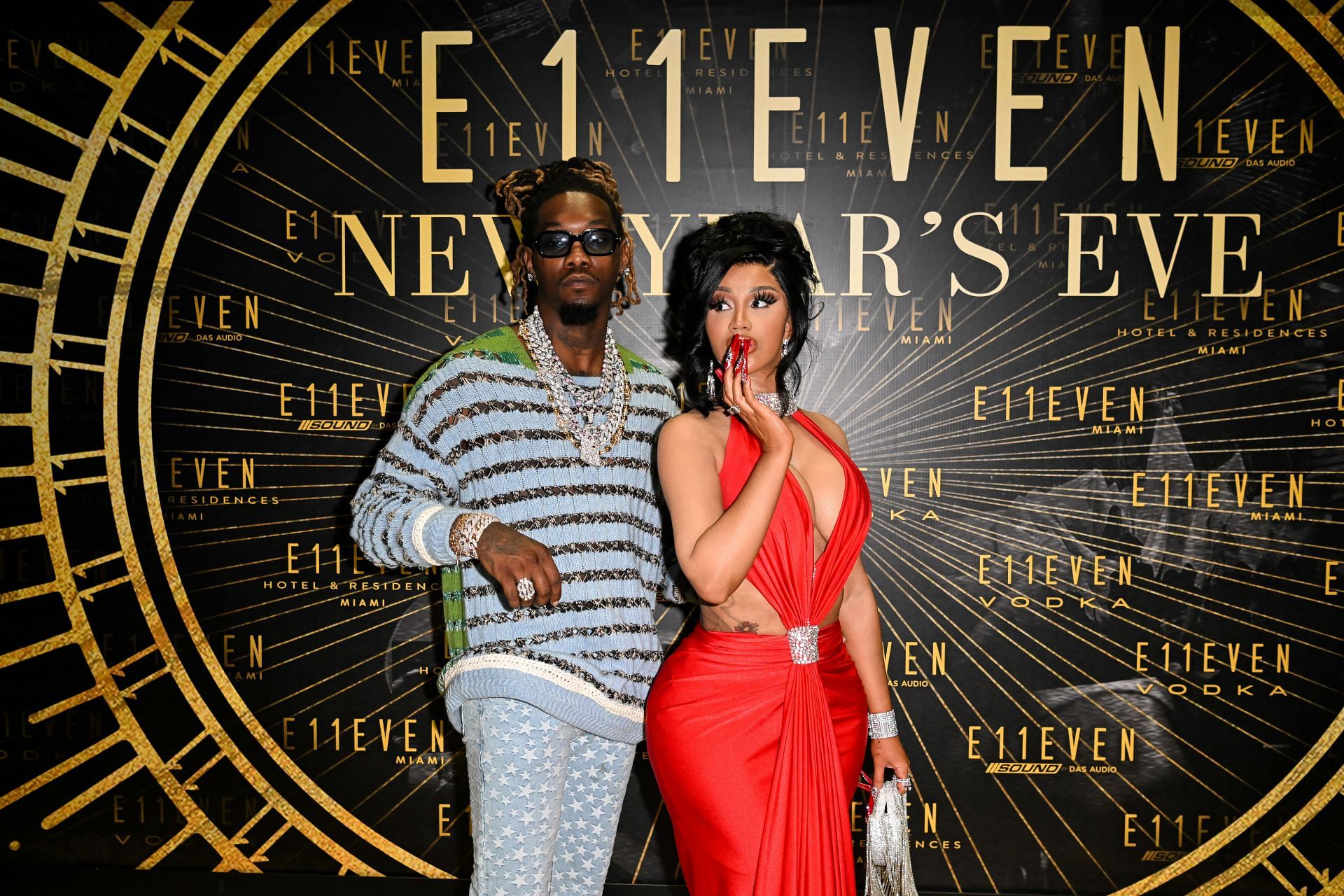 Cardi B And Offset Celebrate New Year&#039;s Eve 2023 At E11EVEN Miami - Source: Getty