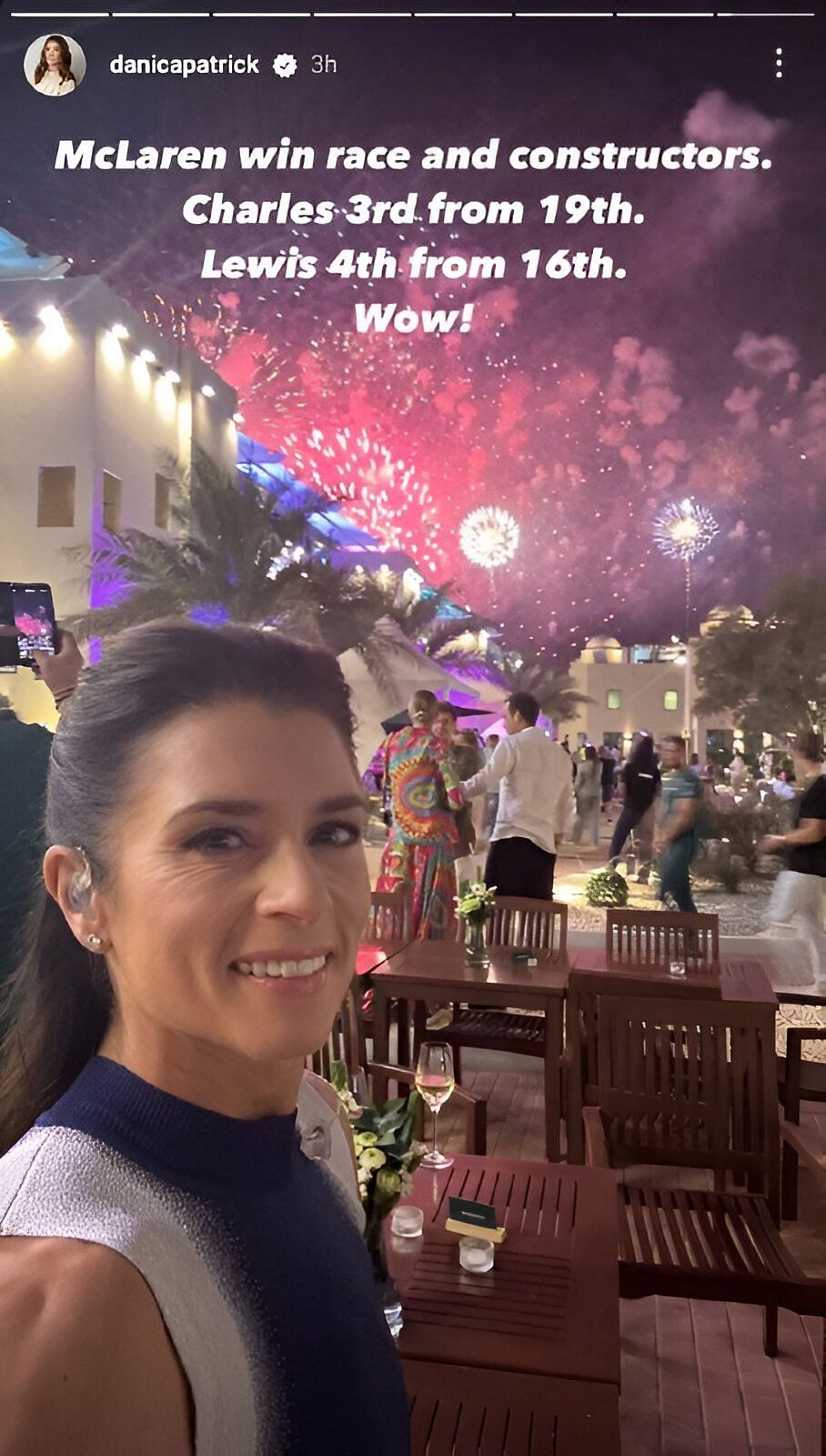  Danica Patrick  attends the Abu Dhabi Grand Prix - Source: @danicapatrick on Instagram