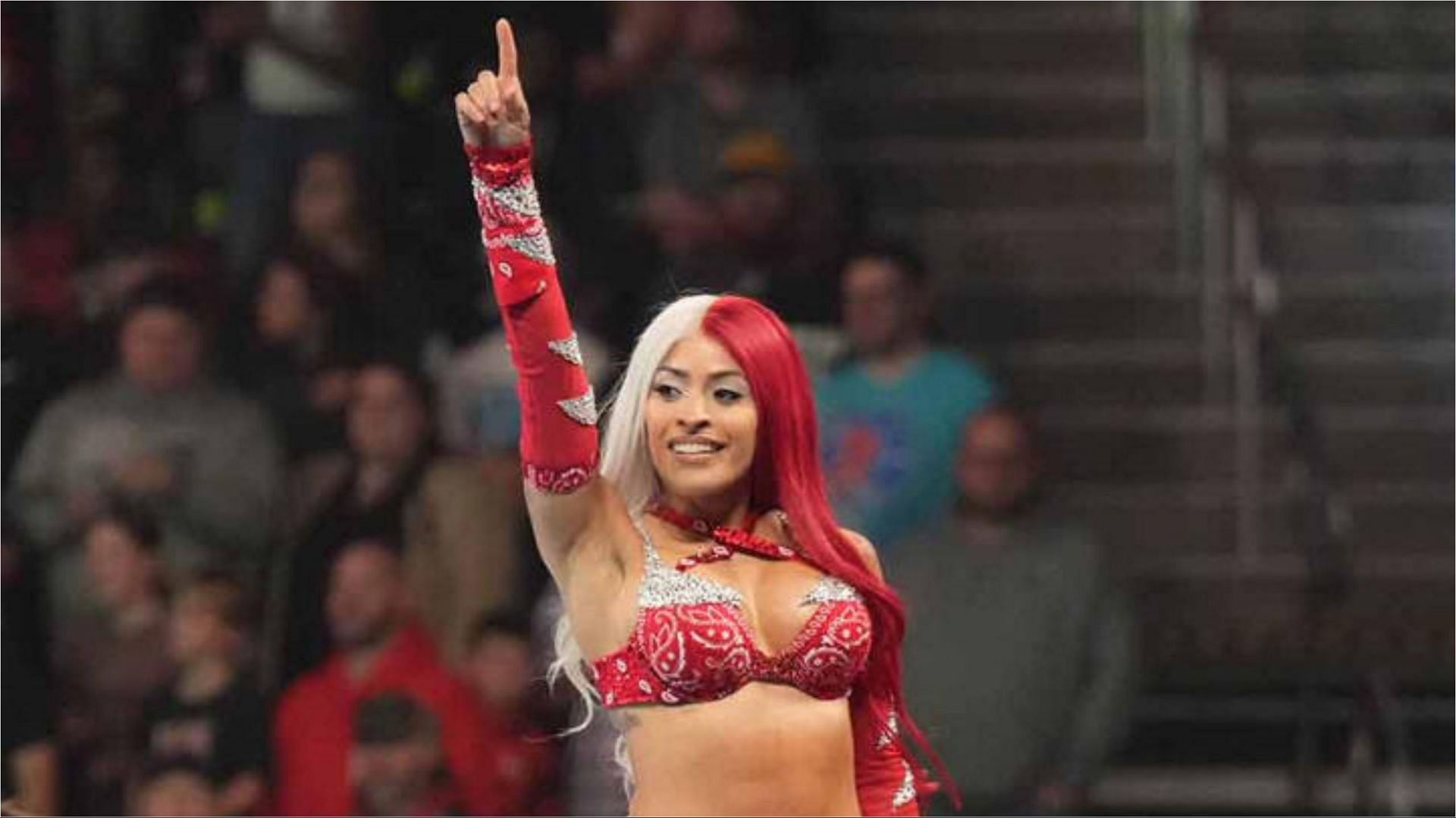 Zelina Vega on Monday Night RAW (Photo credit: WWE.com)