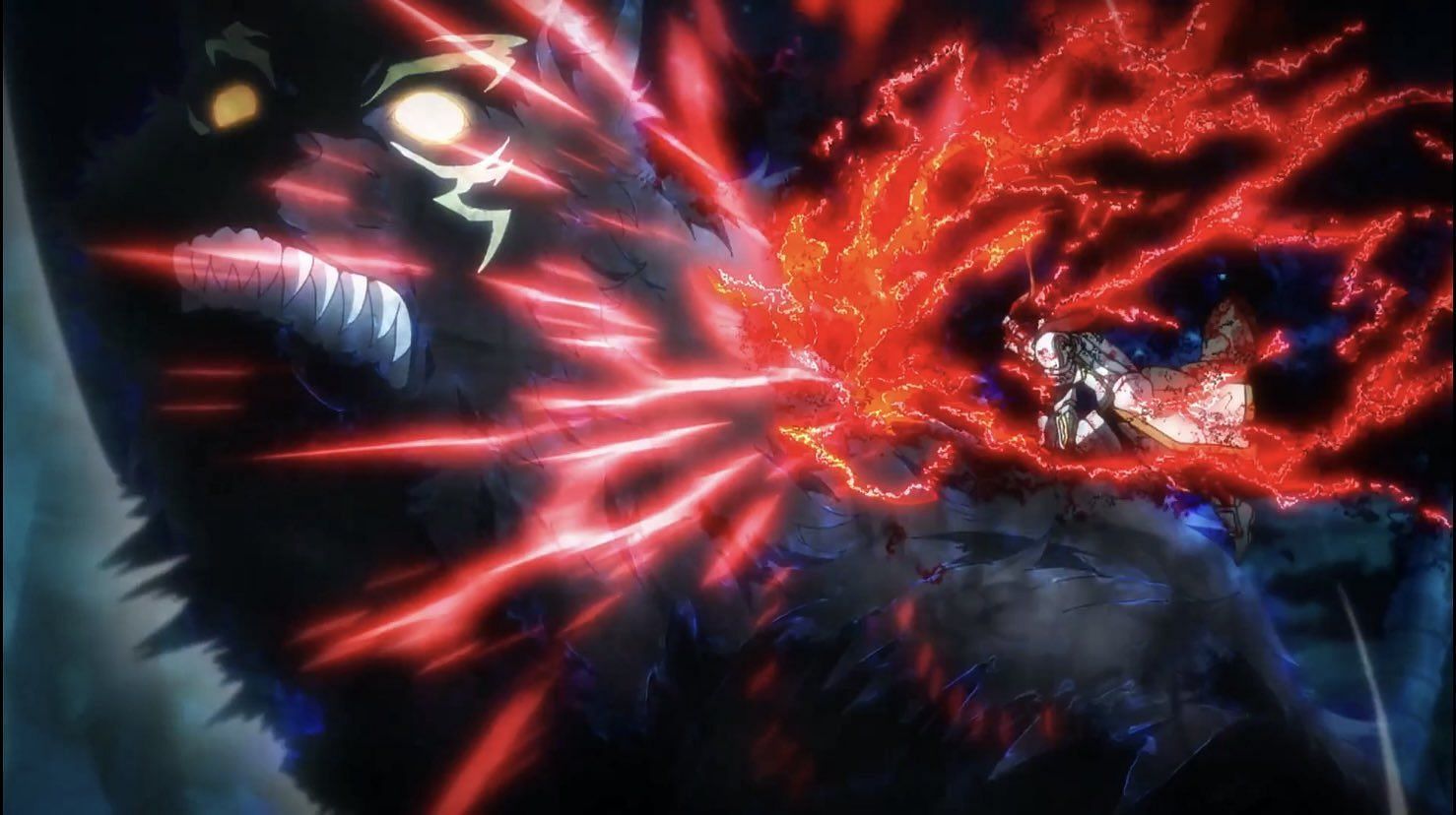 Rei fighting Lycagon in the most recent episode (Image via C2C)