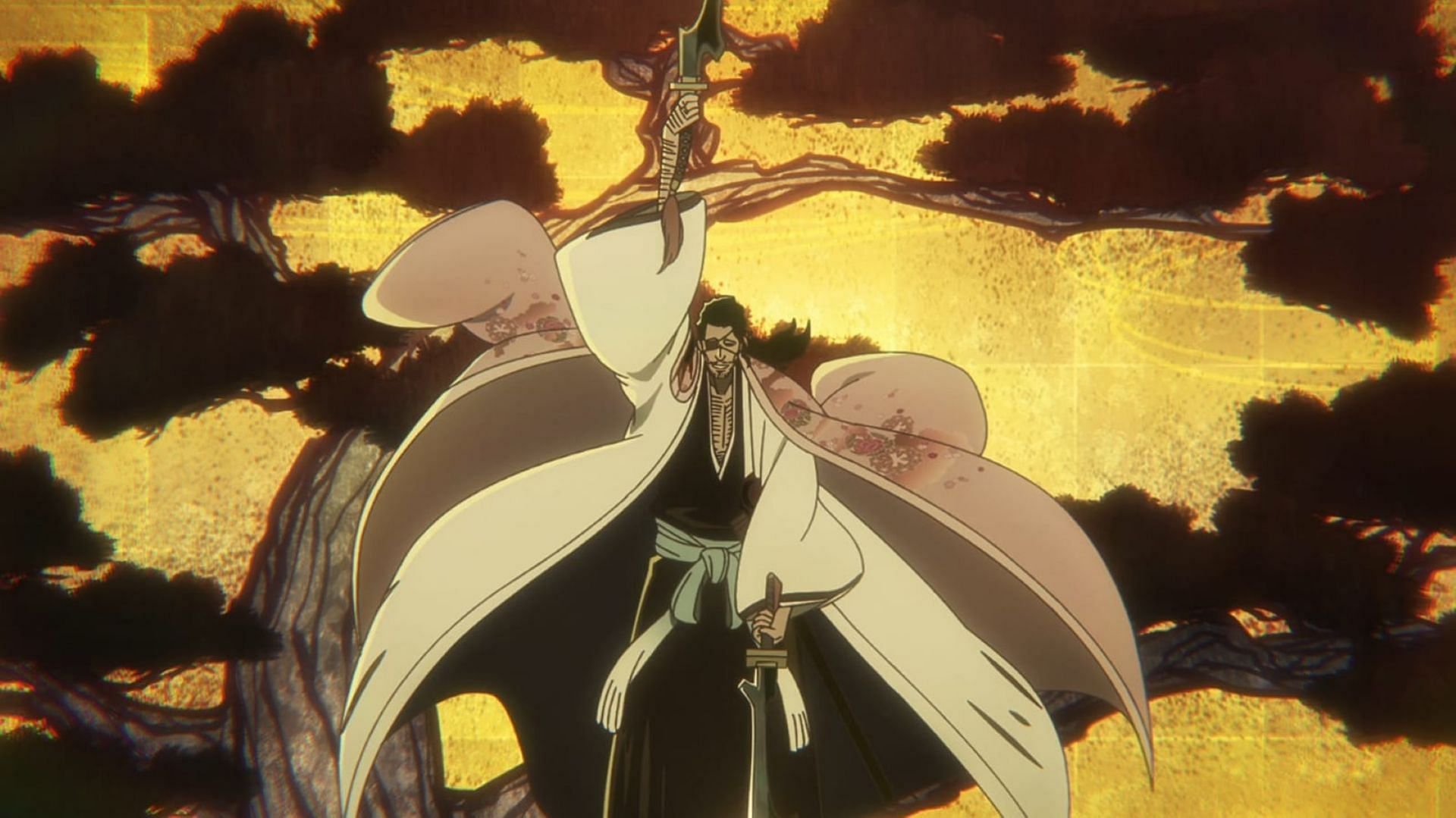 Shunsui&#039;s Bankai in the episode (Image via Pierrot Films)