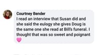 A fan speaking on Susan Hayes' loss (Image via Days of Our Lives Official/ Facebook)