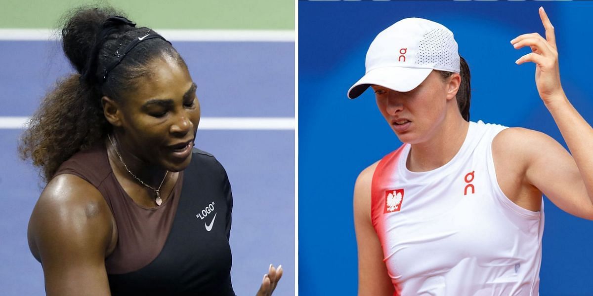 Serena Williams (L), Iga Swiatek (R), Sources: Getty