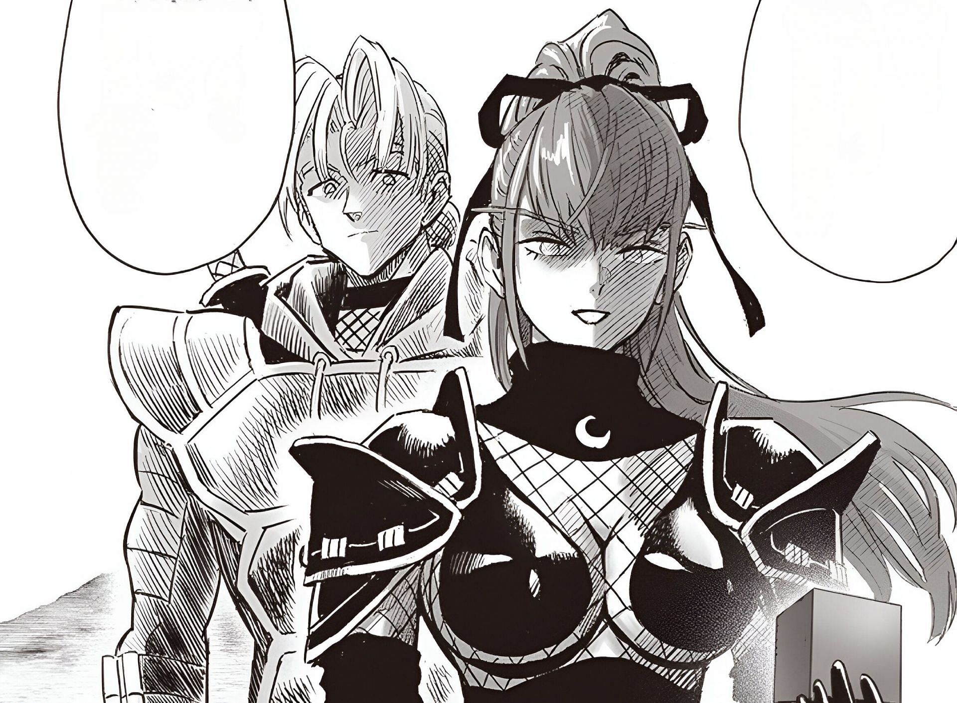 Luna and Void's disciple as seen in One Punch Man chapter 210 (Image via Shueisha)