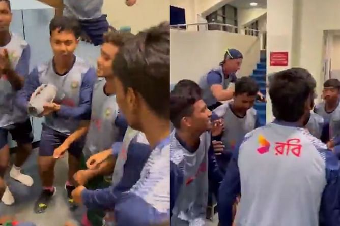 [Watch] Bangladesh players groove to Dwayne Bravo’s ‘Champion’ after defeating India in ACC U19 Asia Cup 2024 final