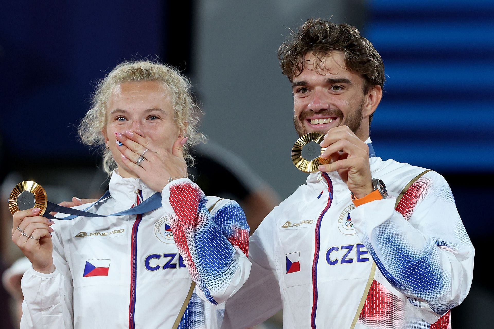 Katerina Siniakova and Tomas Machac (Source: Getty)