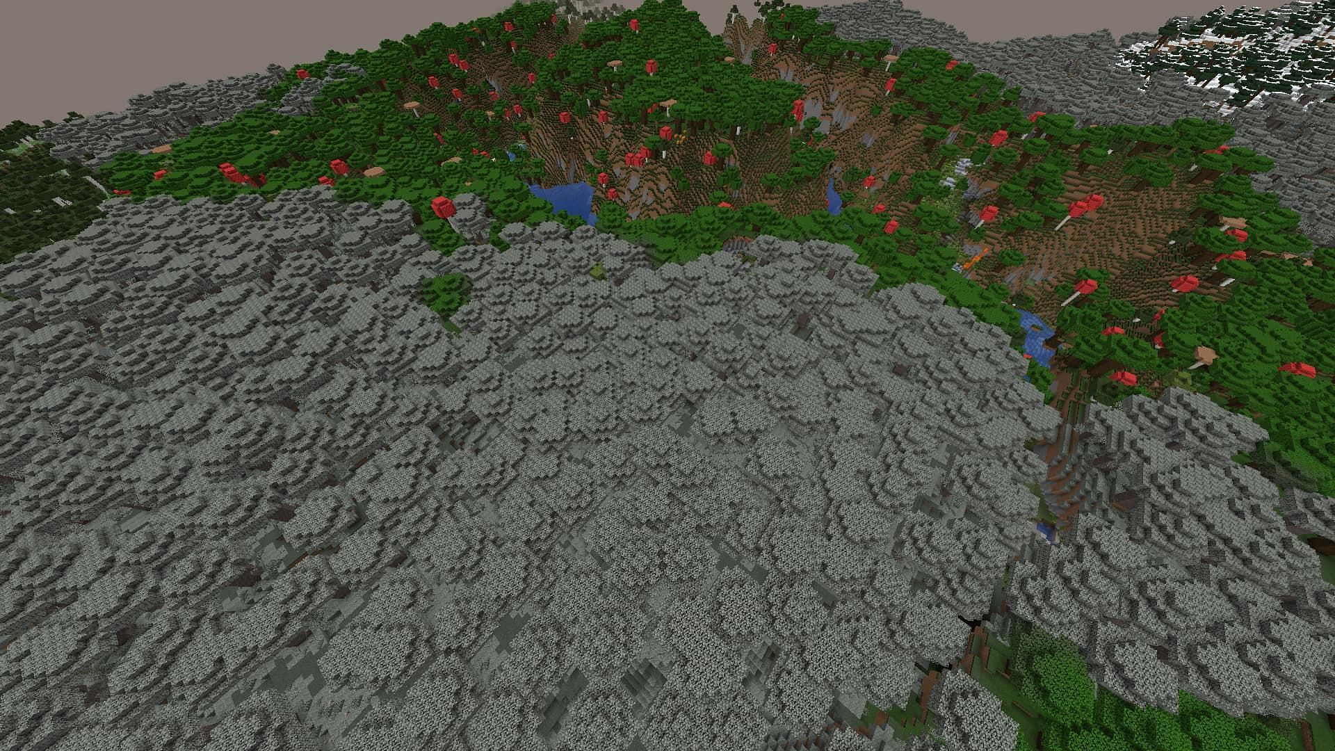 There&#039;s an Ancient City beneath this garden (Image via Mojang)