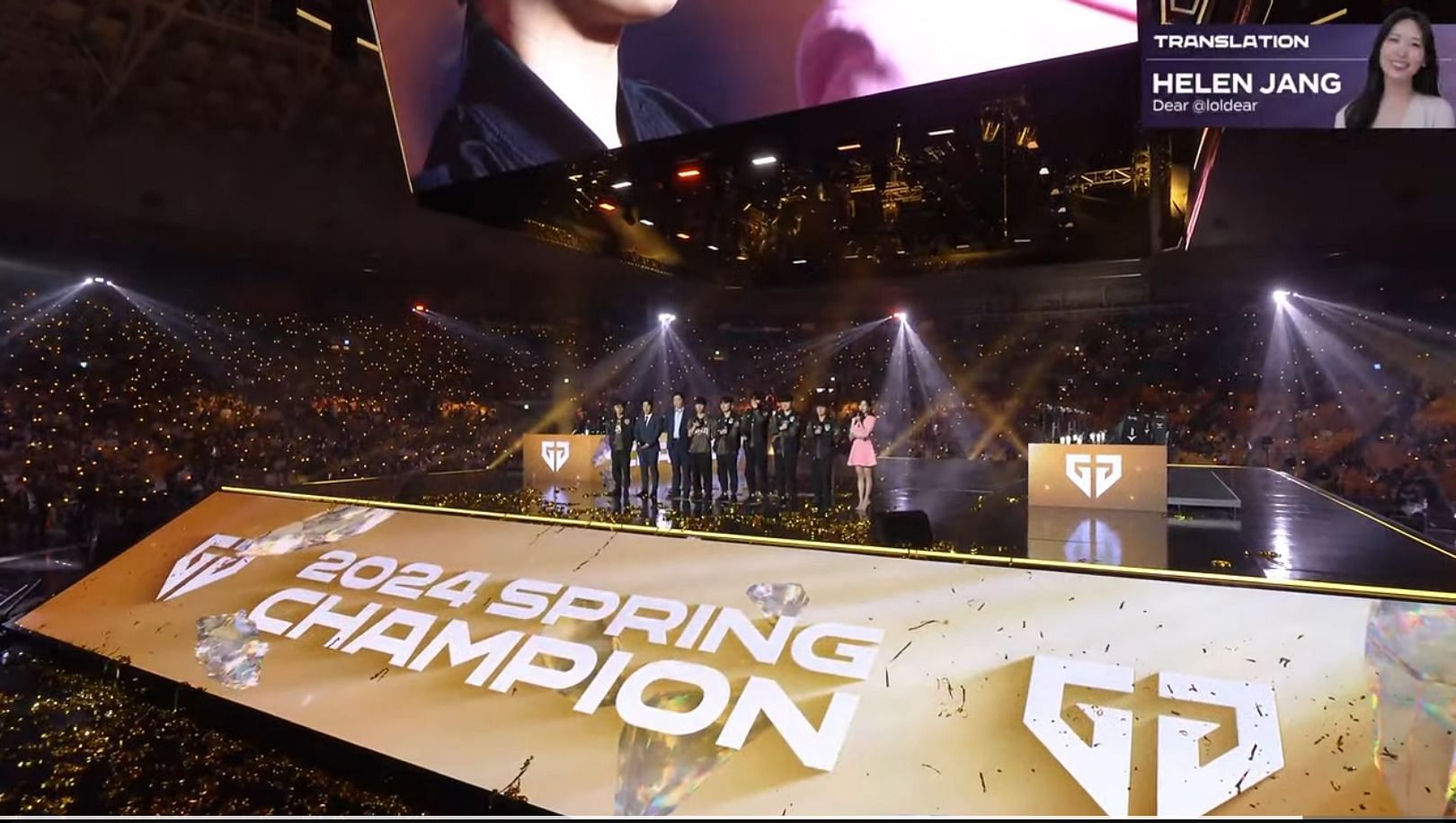 Gen.G Esports clinched LCK Spring 2024 (Image via YouTube/LCK Global)