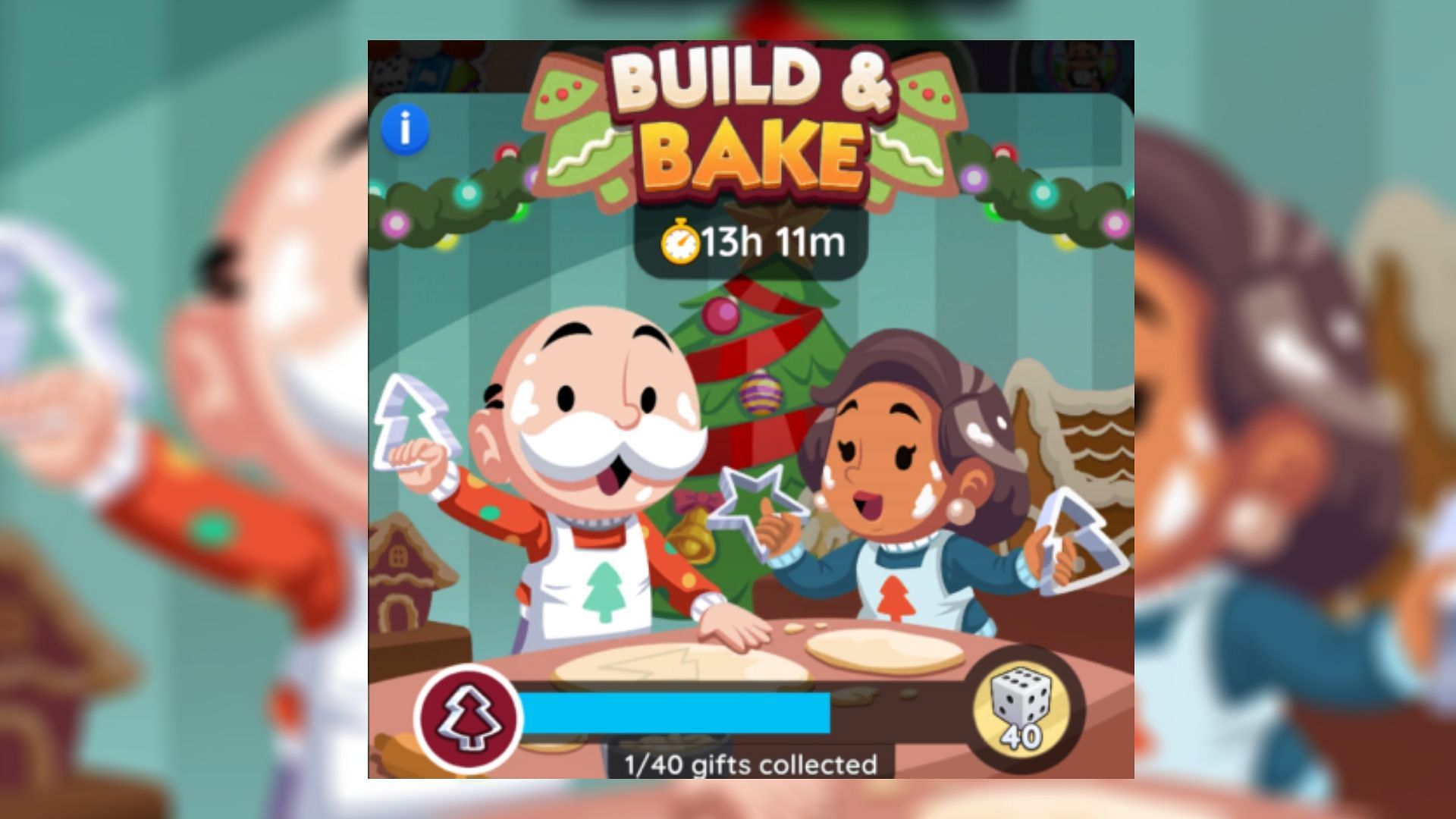 Monopoly Go Build and Bake event features 40 tiers of rewards (Image via Scopely)