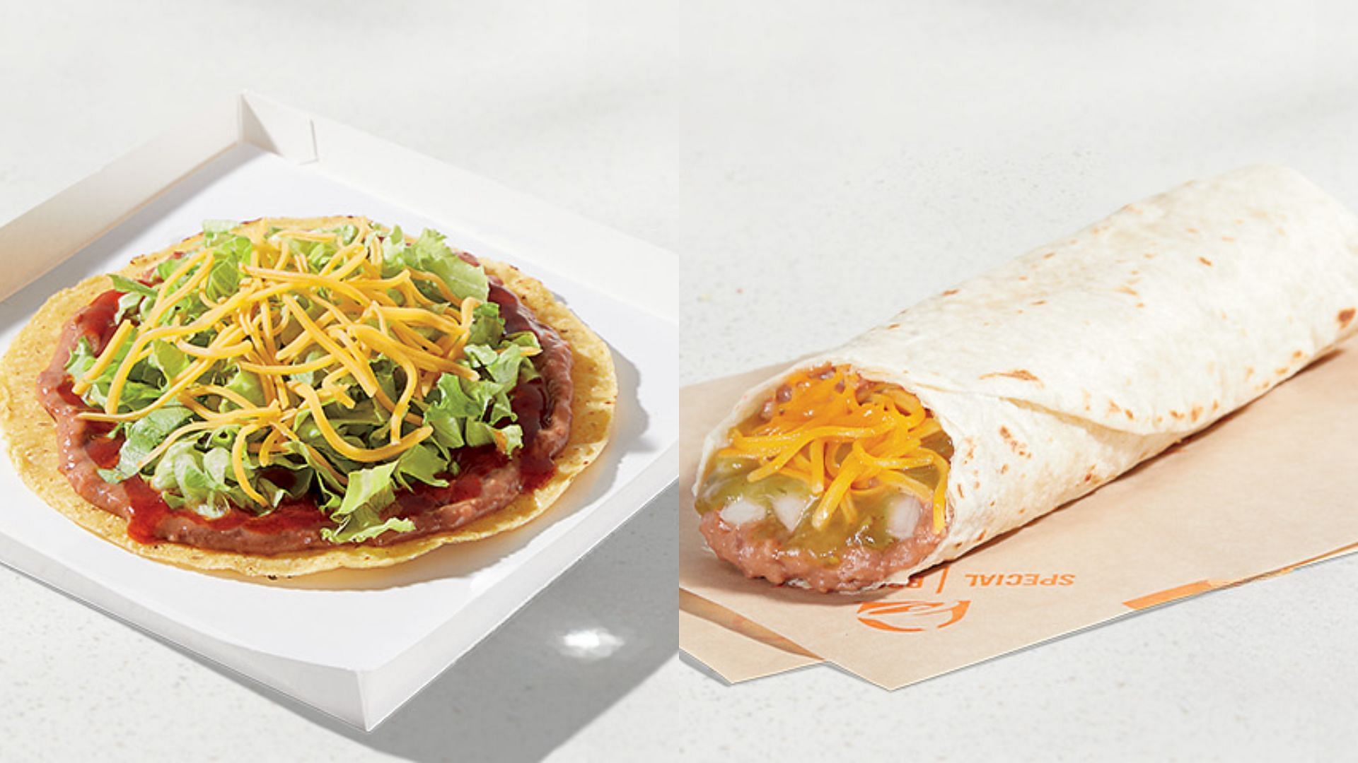 2024 has seen the grand return of the Tostada&mdash;the Tostada Shell layered with beans, red sauce, lettuce, and shredded cheese, the Green Sauce Burrito, and other classic menu items (Image via Taco Bell)