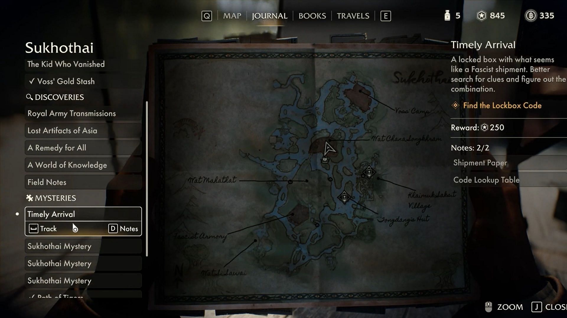 The location where you can find the Timely Arrival mystery. (Image via Bethesda || YouTube/@Game Guides Channel)