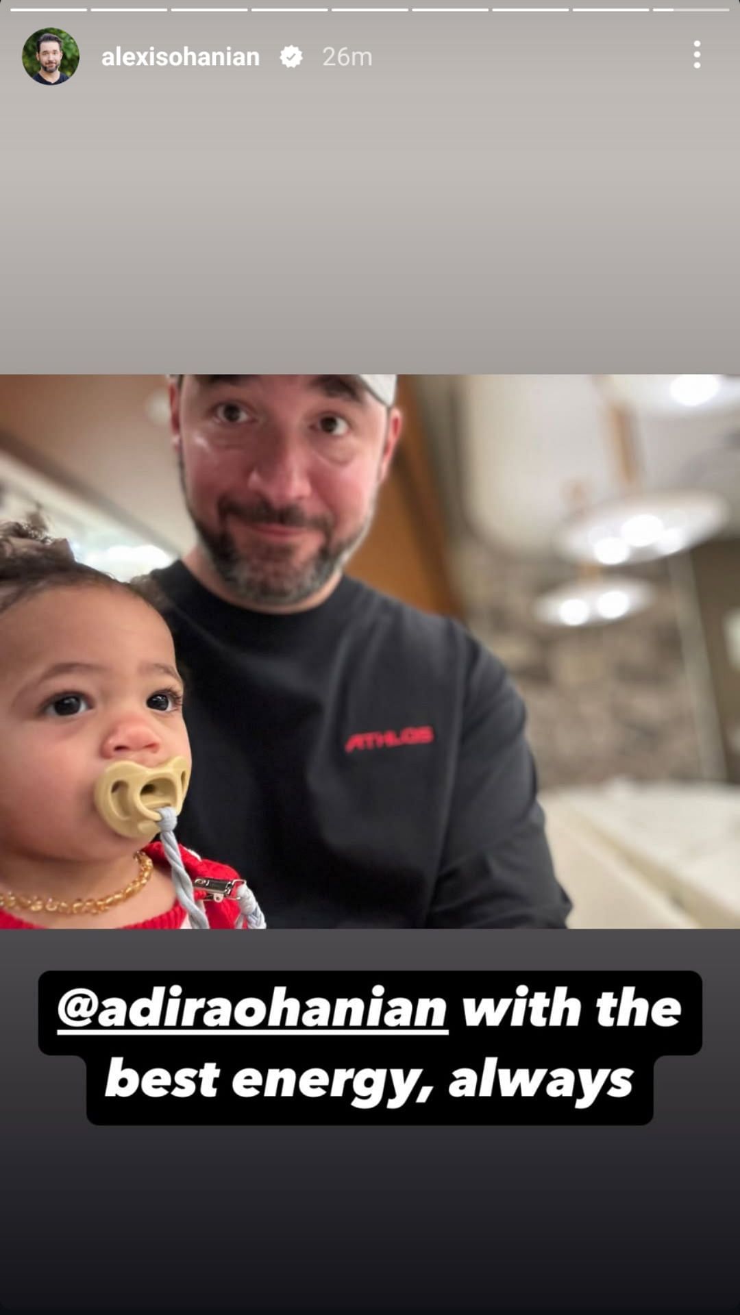 Via Alexis Ohanian&#039;s Instagram story