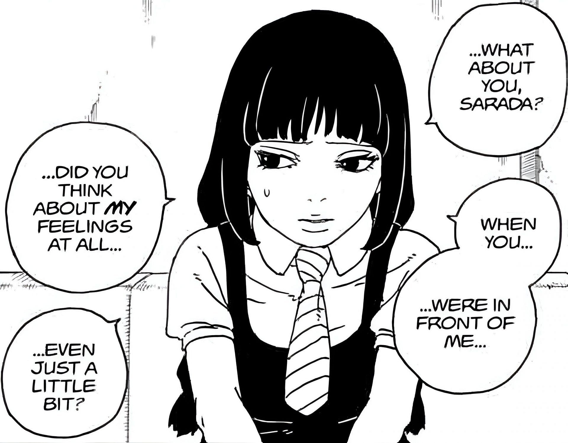 Sumire Kakei as seen in the manga (Image via Shueisha)