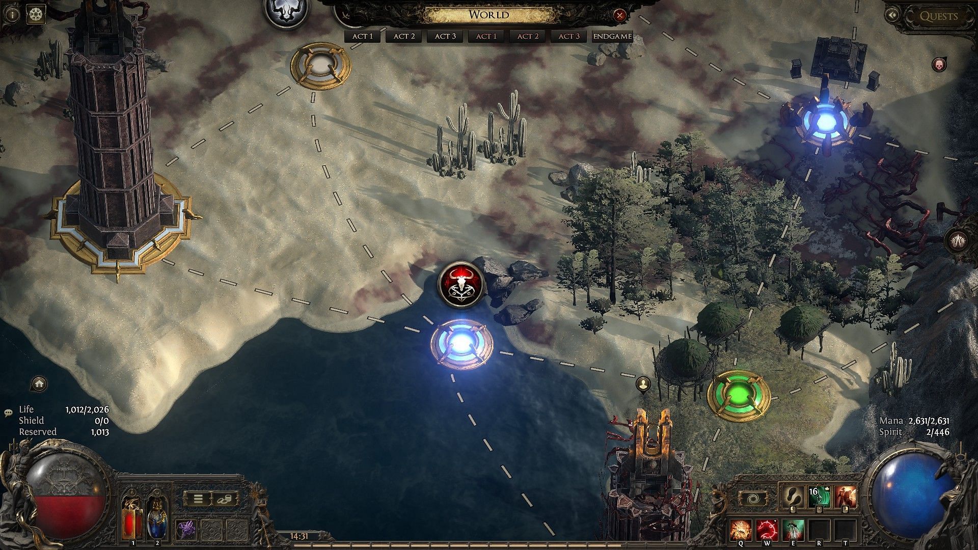 Ritual icon on maps in Path of Exile 2 (Image via GGG)