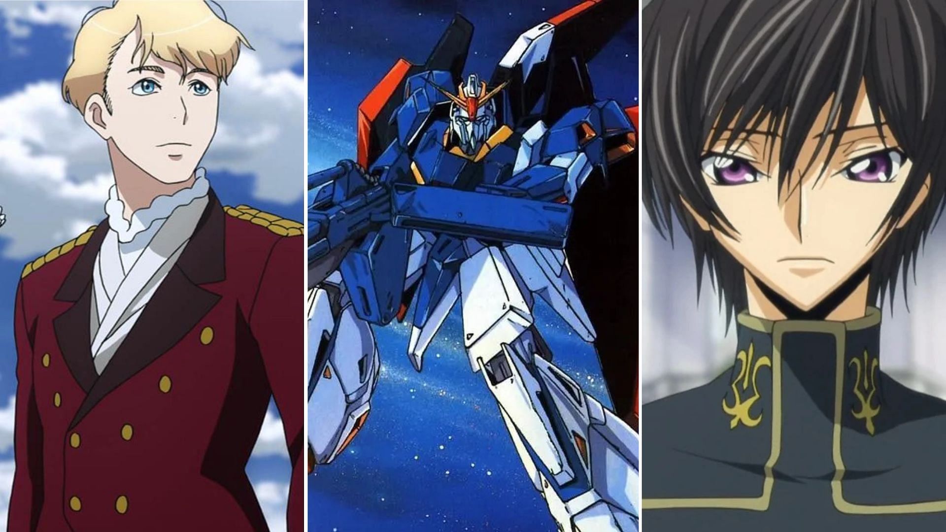 Aldnoah.Zero, Mobile Suit Gundam, Code Geass: Lelouch of the Rebellion