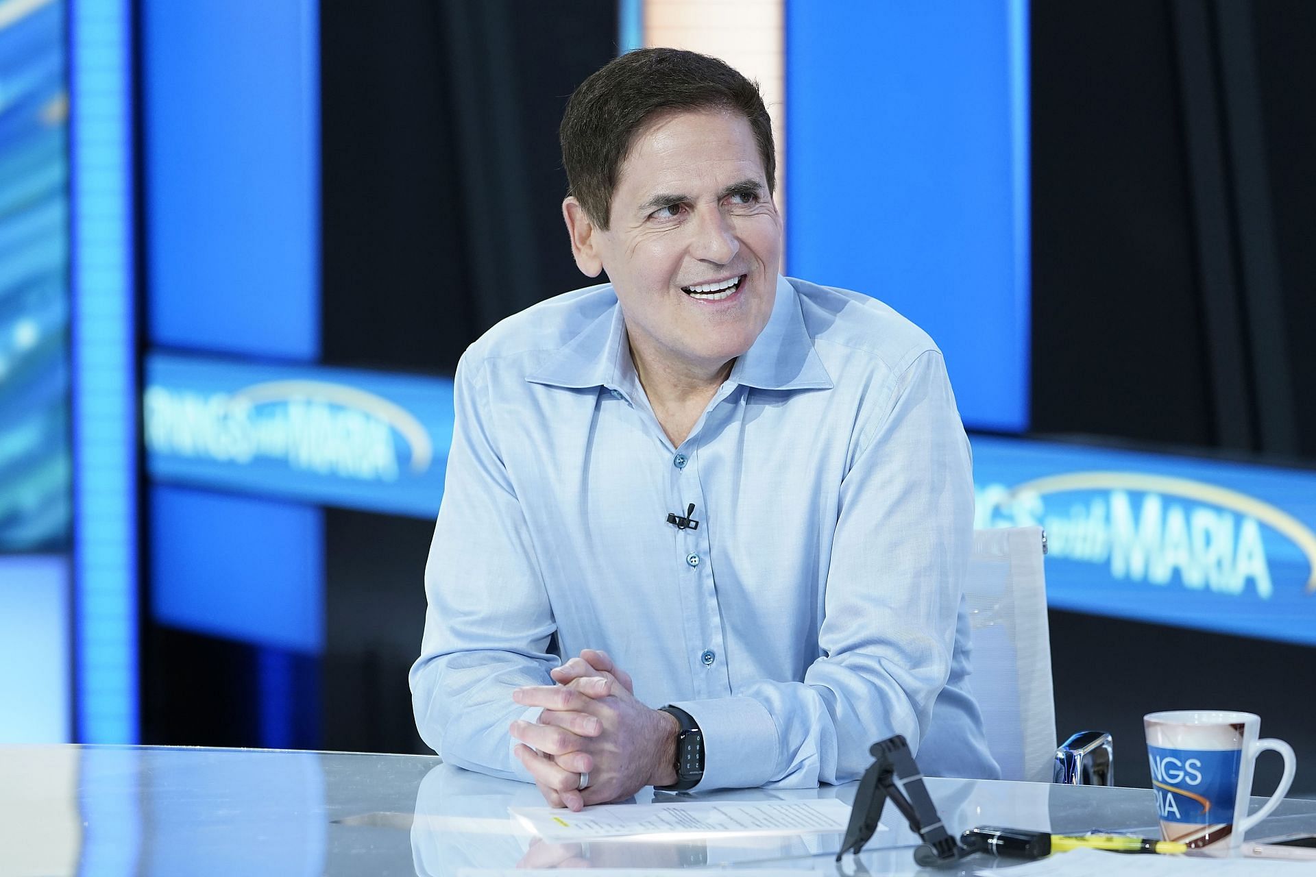 Mark Cuban Visits &quot;Mornings With Maria&quot; - Source: Getty