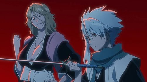 Rangiku and Toshiro as shown in the anime (Image via Studio Pierrot)