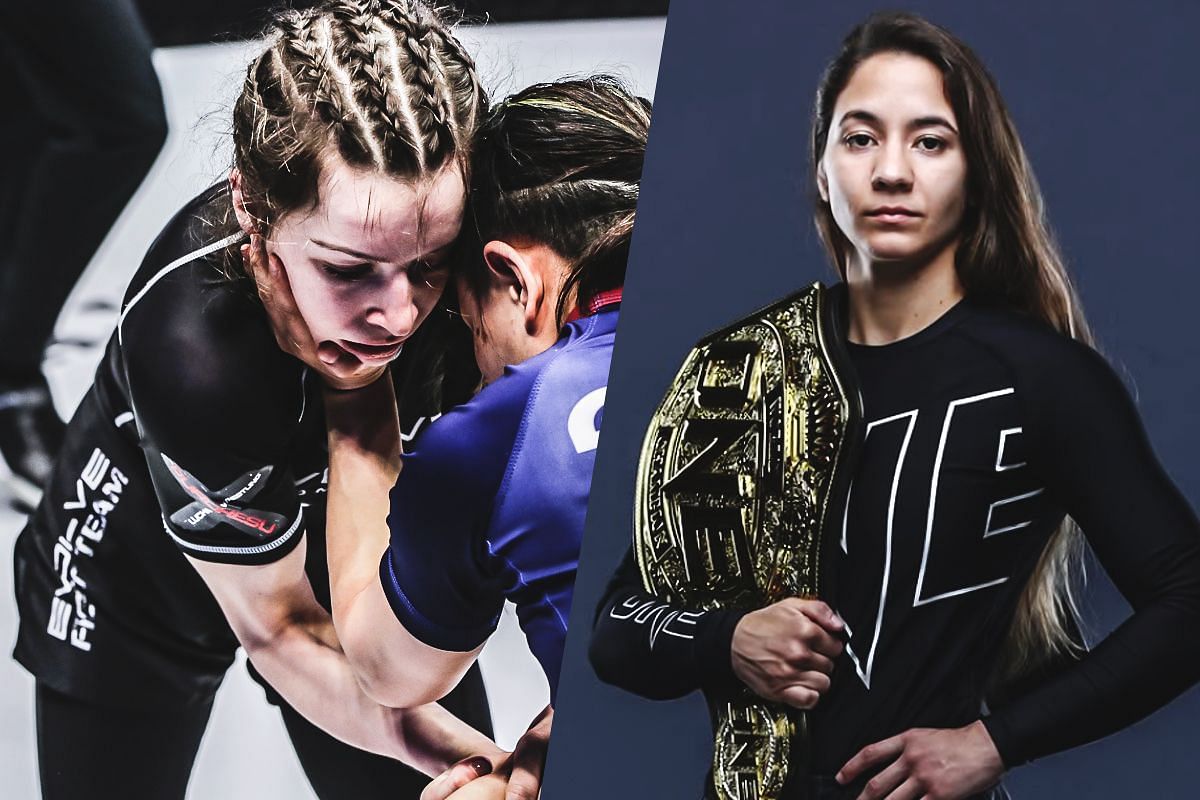 Danielle Kelly (left) and Mayssa Bastos (right). [Photos from ONE Championship]