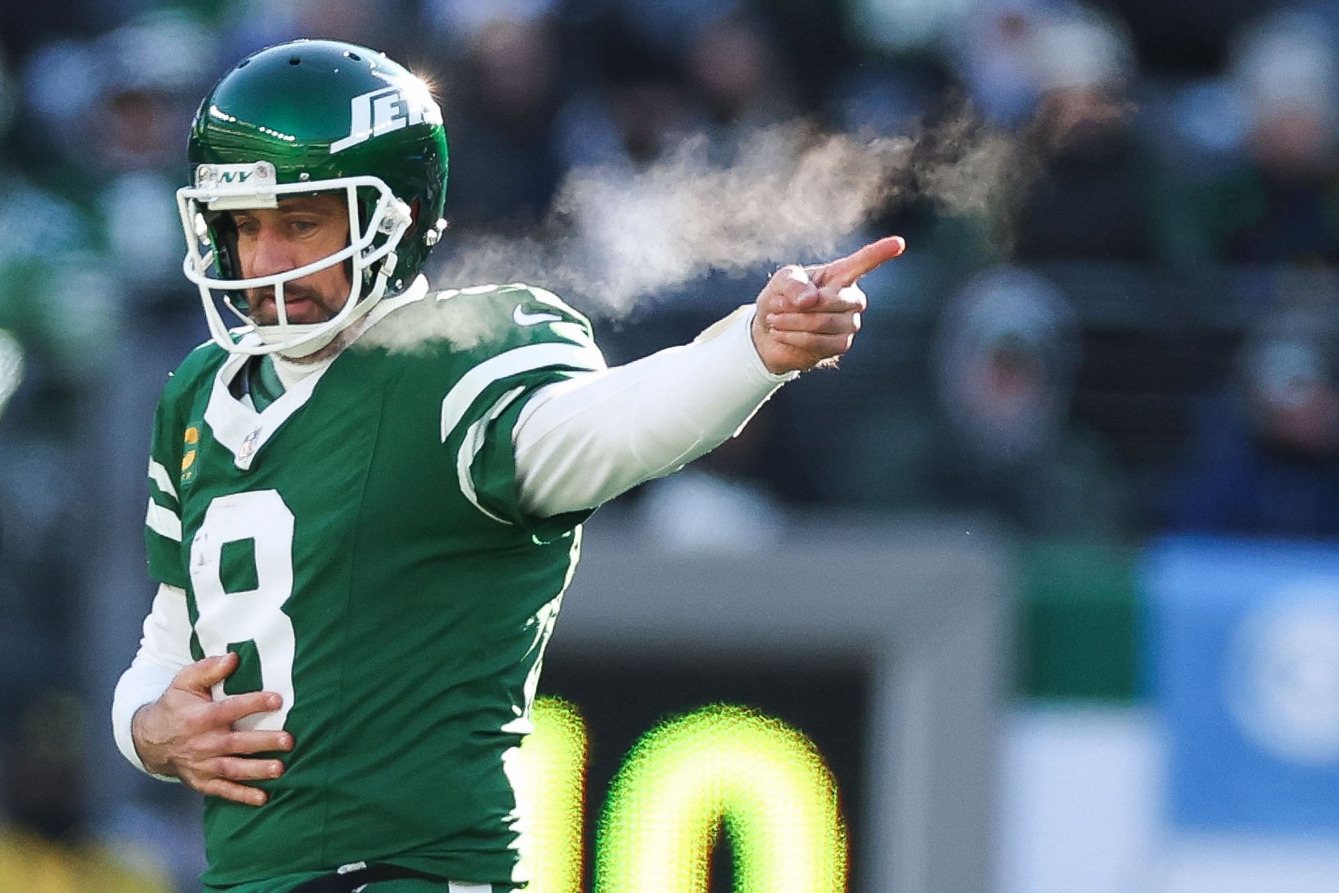 Aaron Rodgers during Los Angeles Rams v New York Jets - Source: Getty