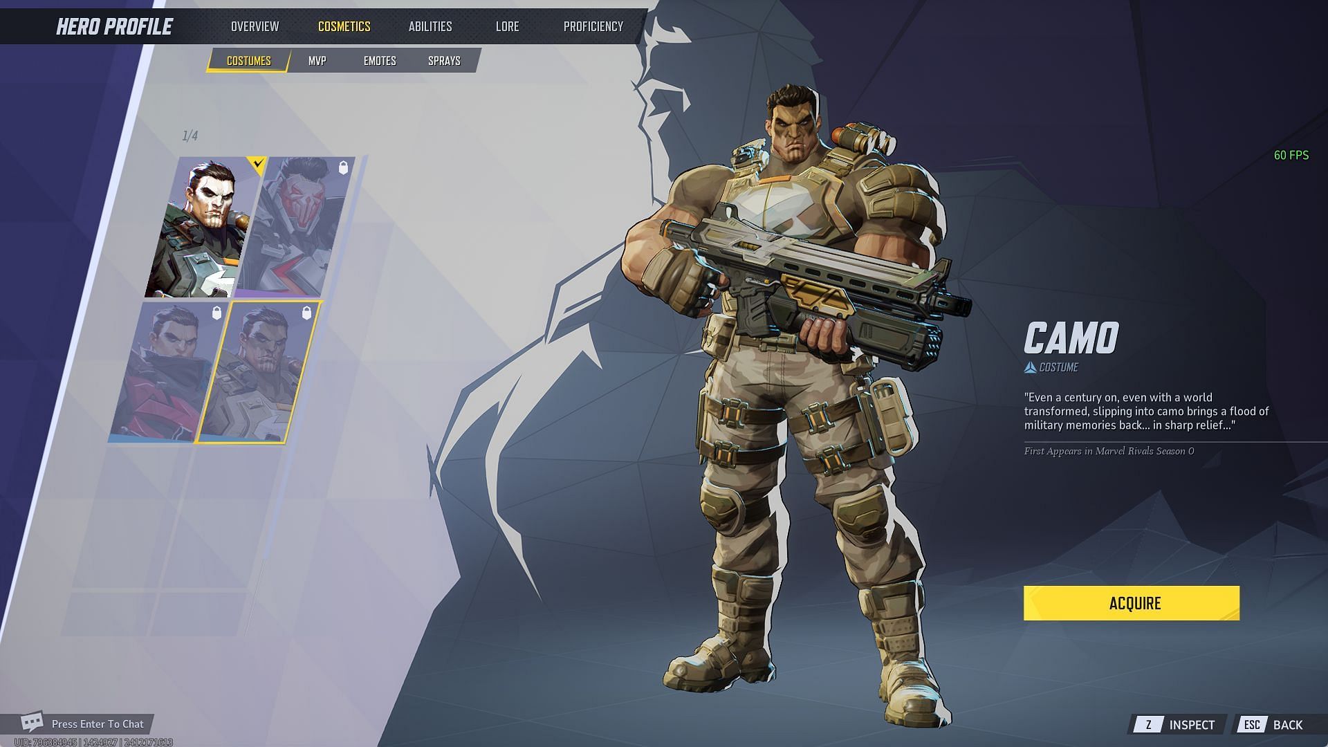 The Punisher&#039;s Camo skin in Marvel Rivals (Image via NetEase Games)