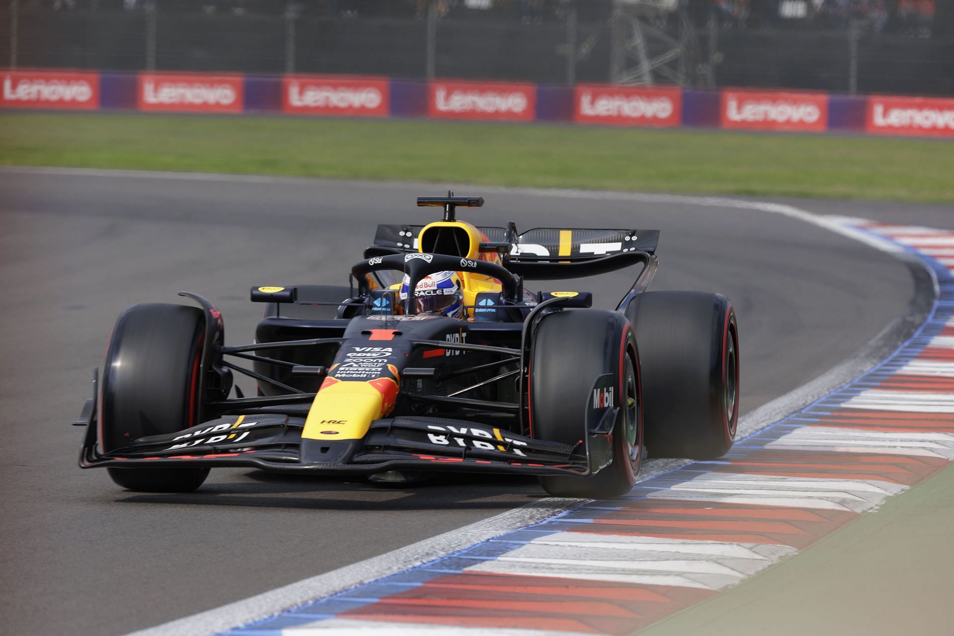 Max Verstappen&#039;s Red Bull #1 Car in Mexico (Image via Getty)