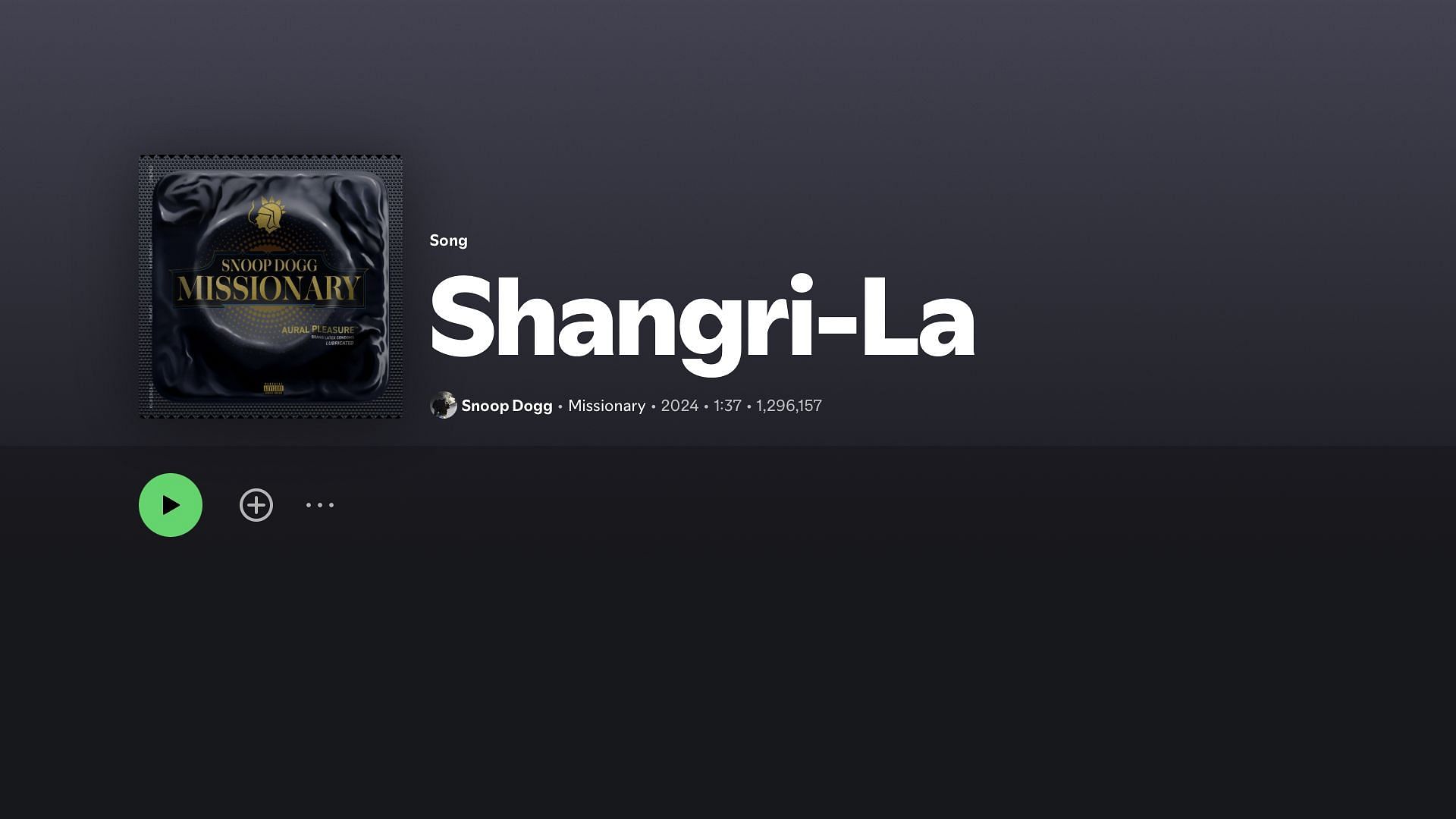 Track 2 on Snoop Dogg's 20th studio album 'Missionary' (Image via Spotify)