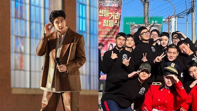 "He's so adorable" — Fans gush over BTS' Namjoon as he shares a new Instagram update from the military