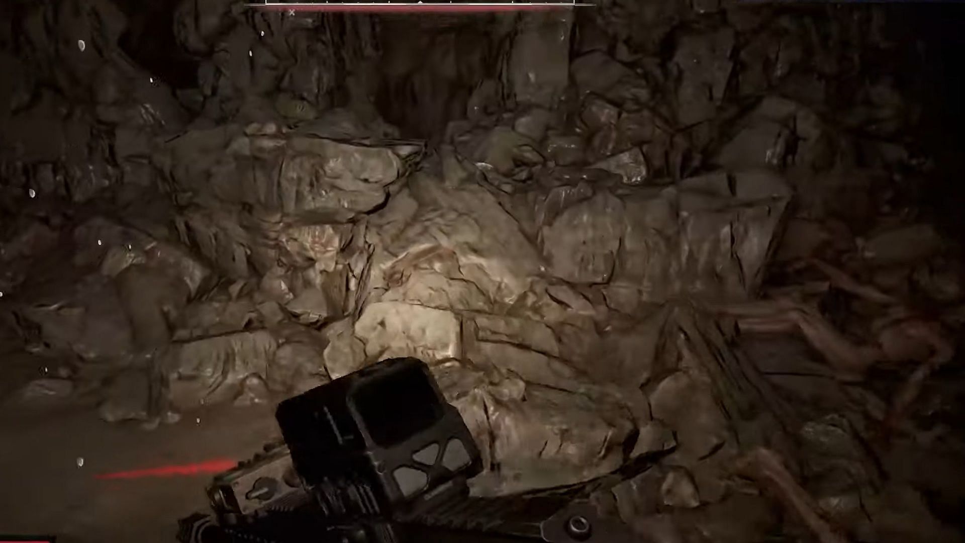 Reach the upper level by climbing up this rubble (Image via GSC Game World || Youtube/@Backseat Guides)