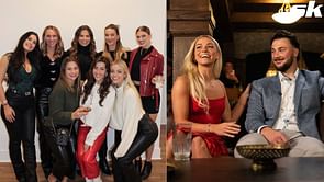 Paul Skenes' girlfriend Olivia Dunne reacts to Dylan Crews' fiancee Jane Carson complementing Julia Poole's party-hosting skills