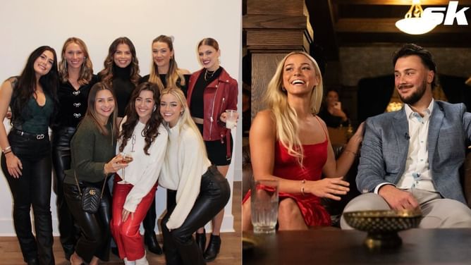 Paul Skenes' girlfriend Olivia Dunne reacts to Dylan Crews' fiancee Jane Carson complementing Julia Poole's party-hosting skills