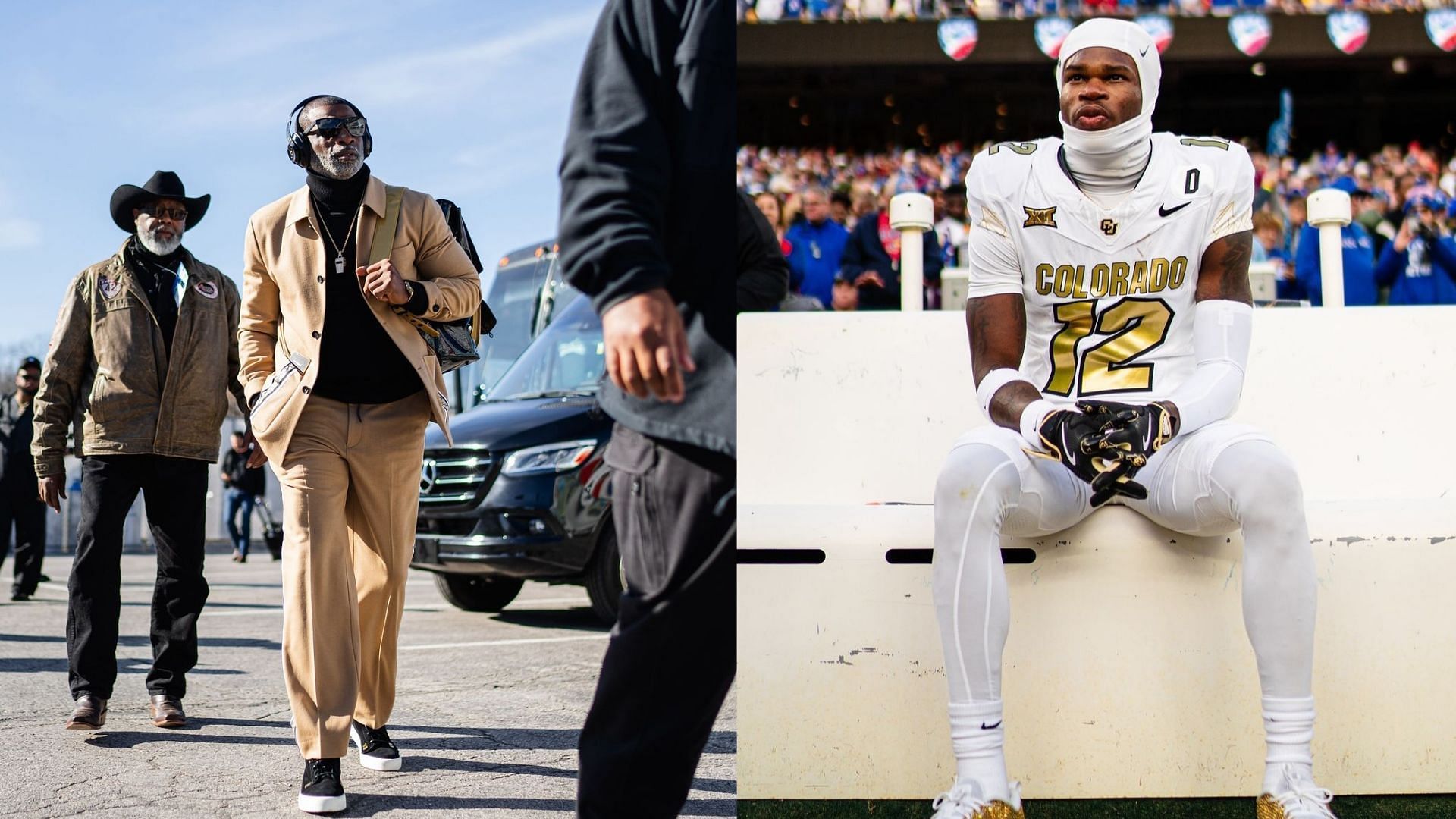 Deion Sanders and Travis Hunter (Colorado &amp; Hunter