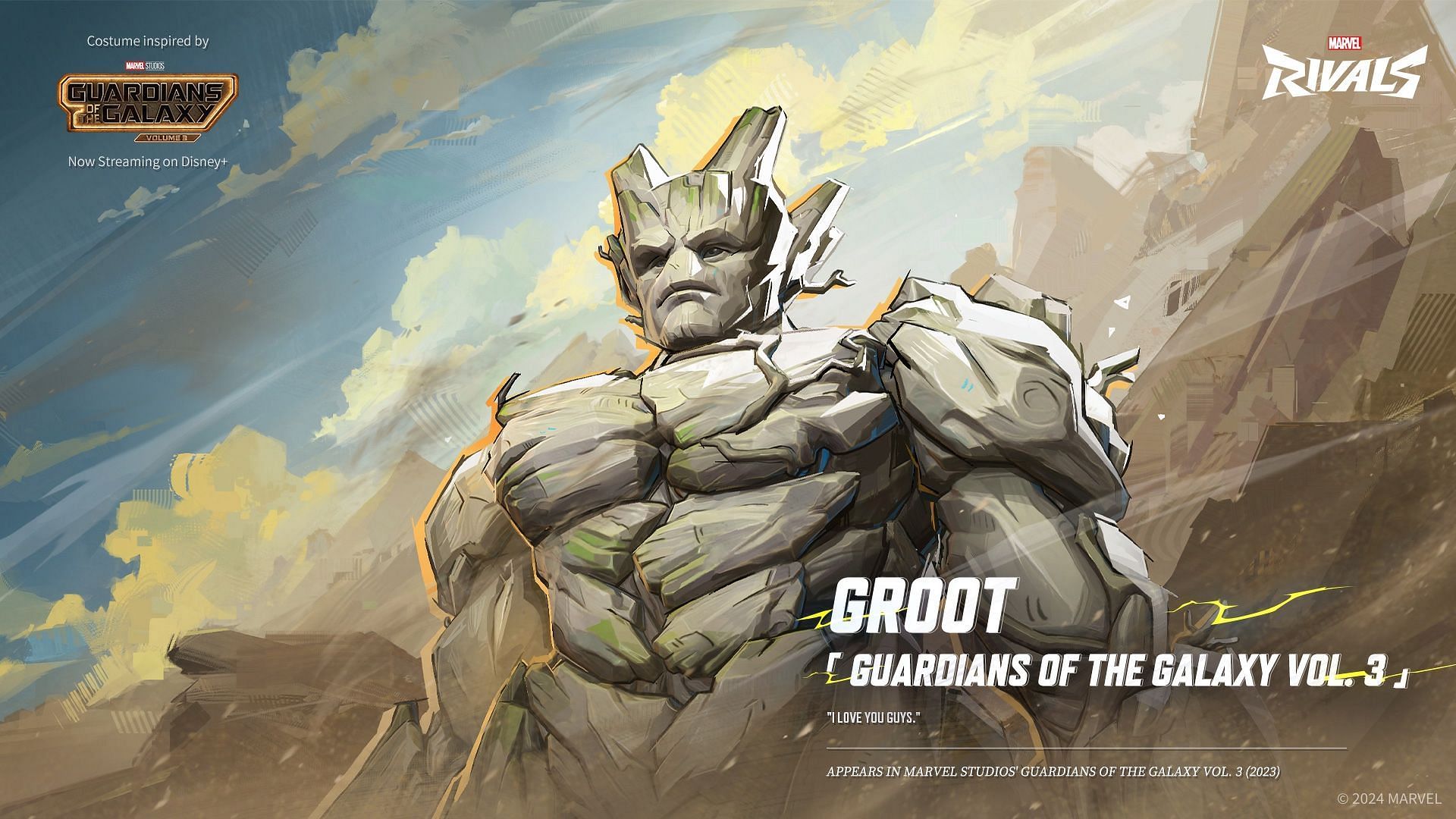 Groot in Marvel Rivals (Image via NetEase Games)