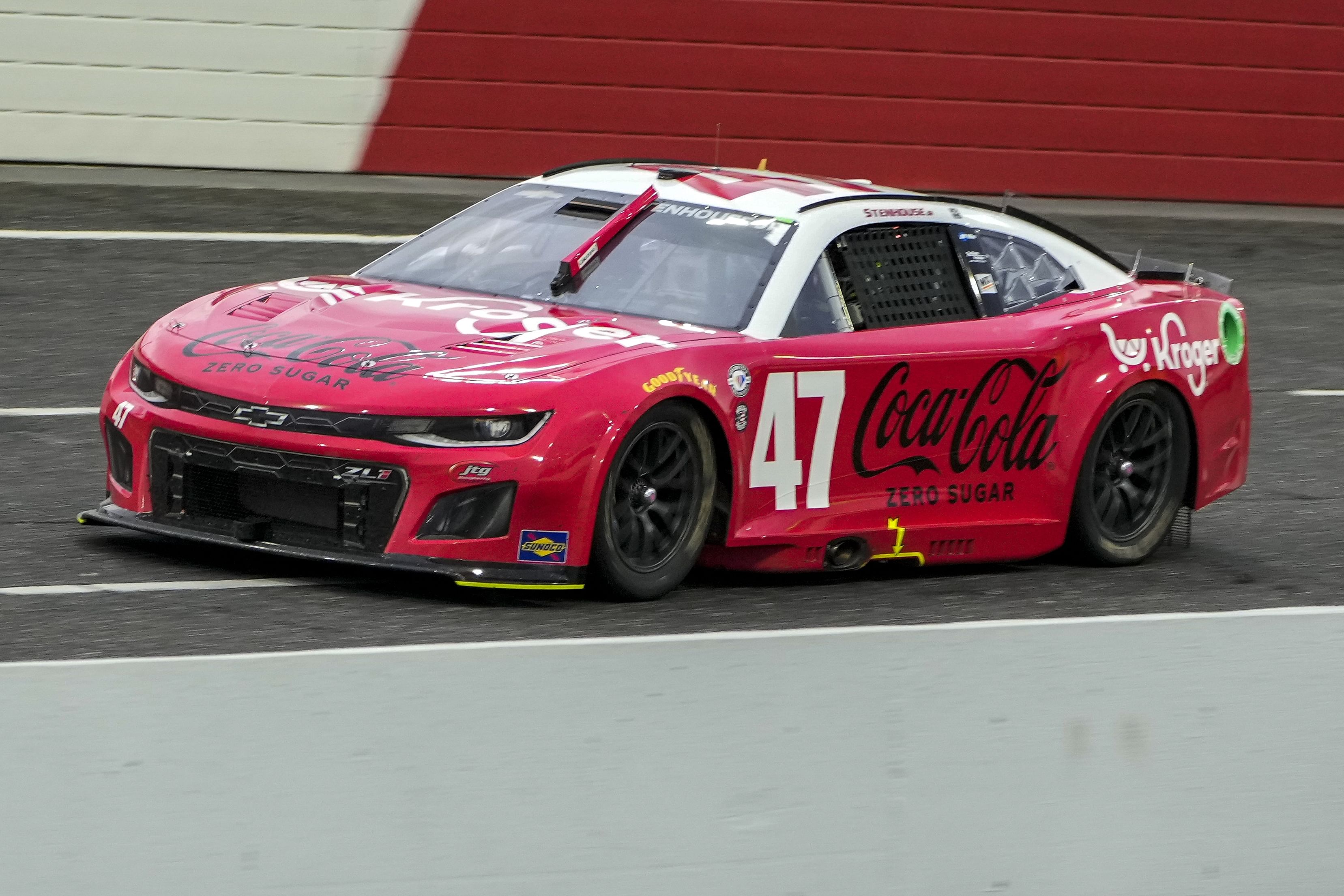 Ricky Stenhouse Jr. (47) during the first heat race at North Wilkesboro Speedway - Source: Imagn