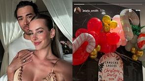 Kiefer Sherwood's fiancee Ariela shares pictures from Canucks ladies Christmas party 2024