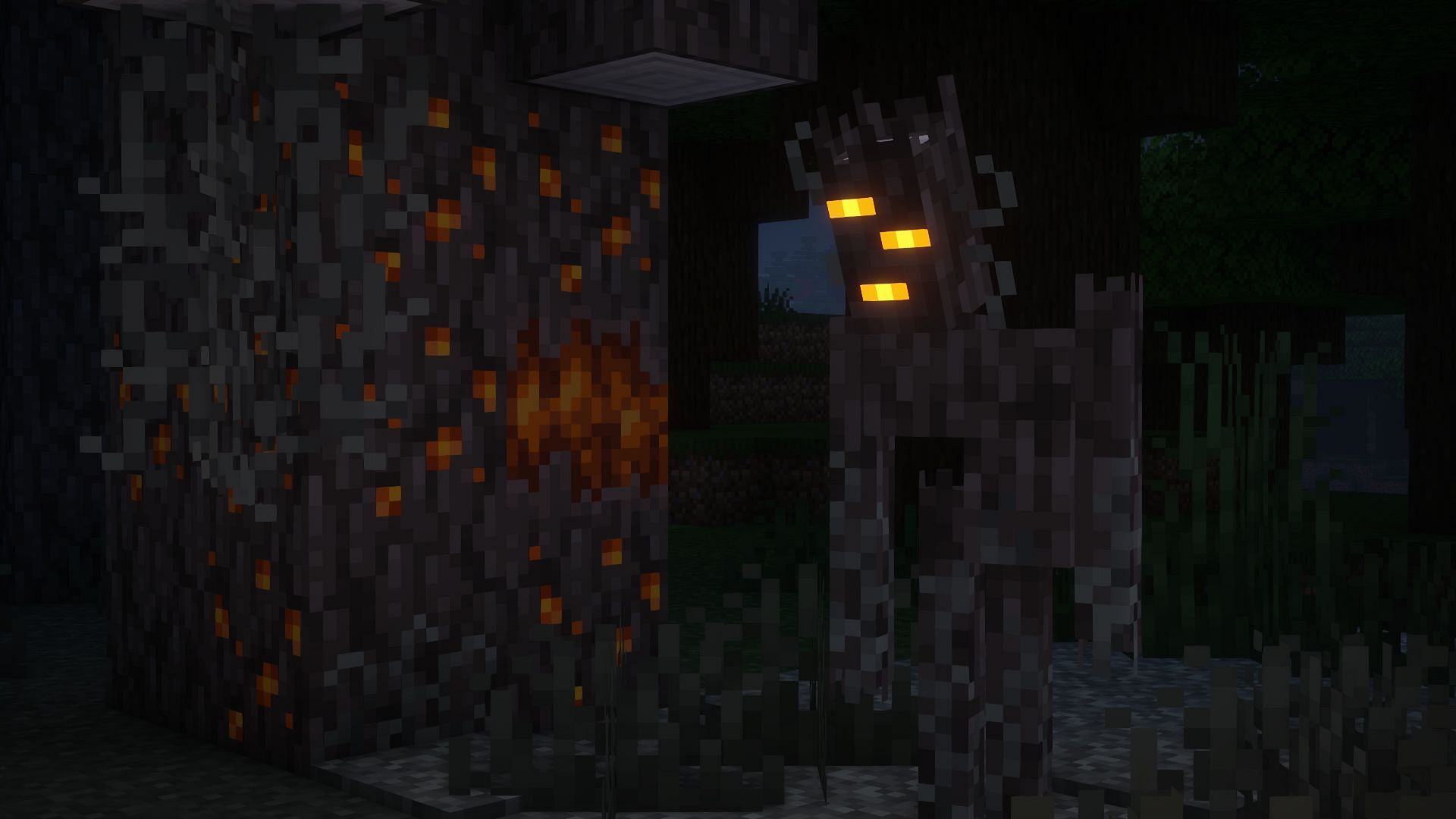 Creaking is a new hostile mob spawning in the Pale Garden biome (Image via Mojang Studios)