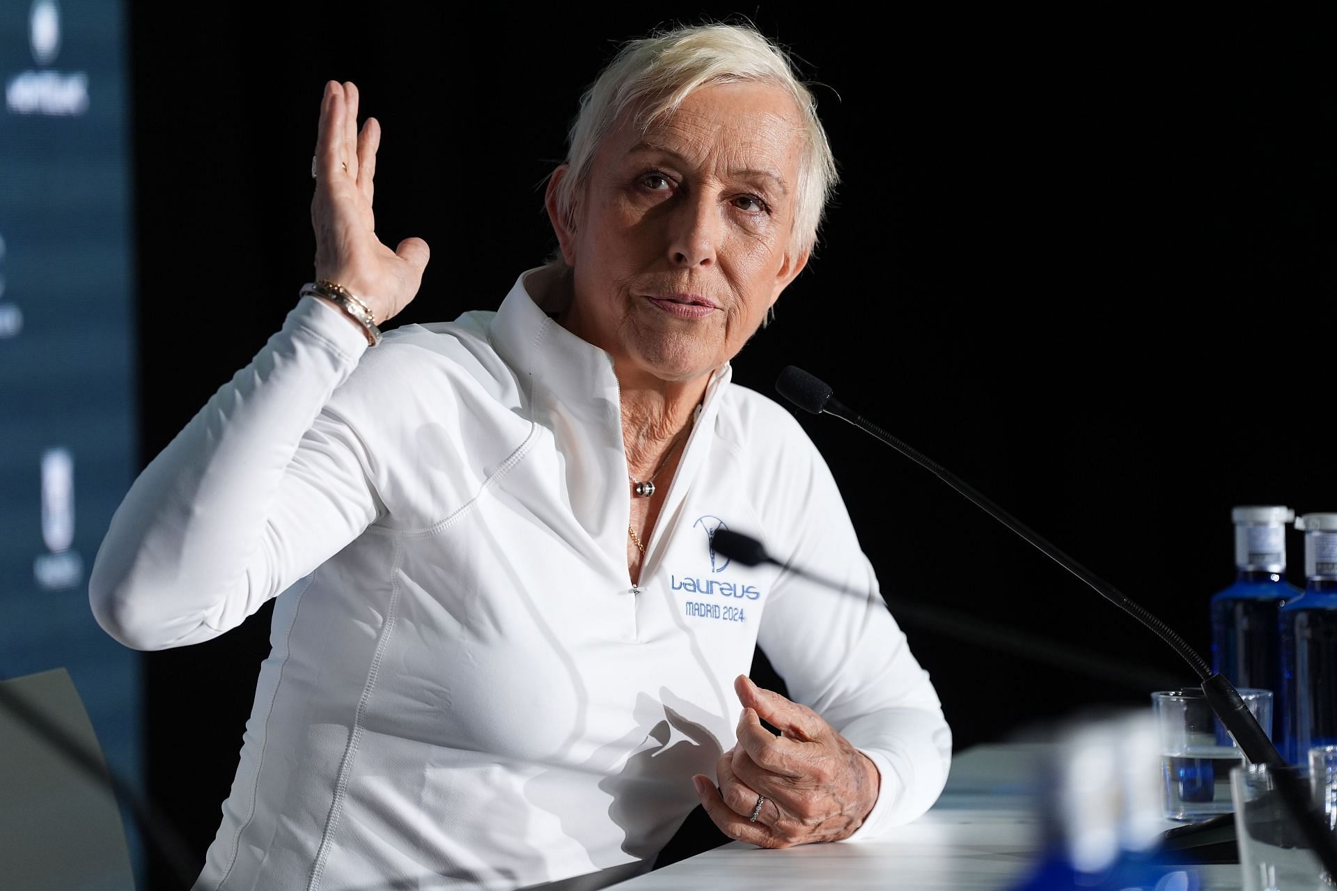 Martina Navratilova during the 2024 Laureus World Sports Awards press conference (Image source: Getty)