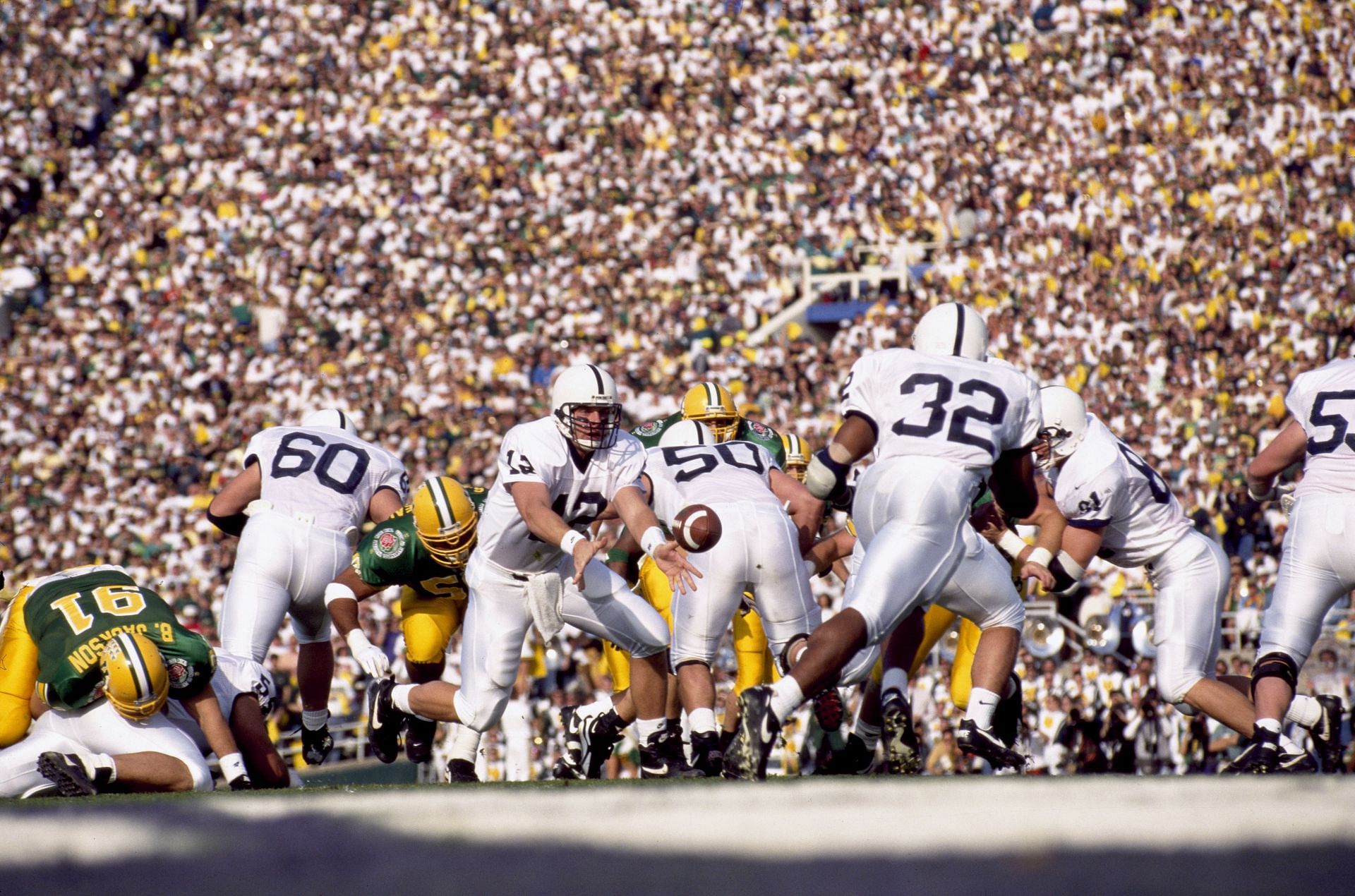 University of Oregon vs Penn State Unviersity, 1995 Rose Bowl - Source: Getty