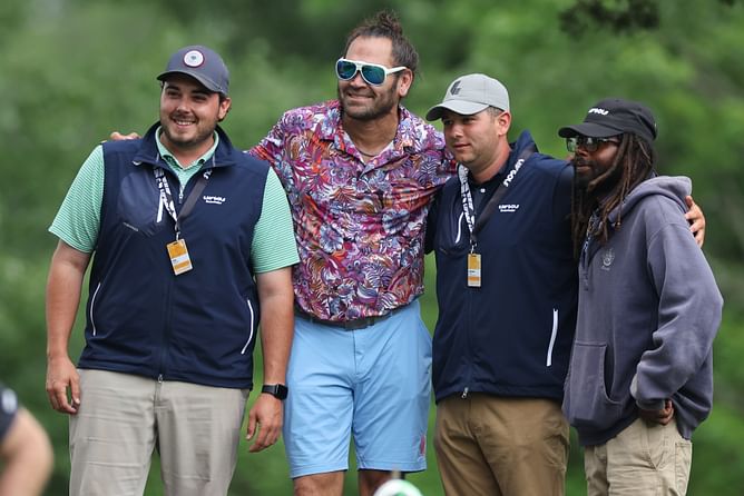 In Photos: Johnny Damon steals the spotlight in Hawaiian shirt & 04 Sox World Series ring in star-studded charity golf event