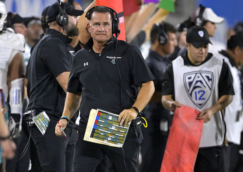 Coastal Carolina coach Tim Beck during an NCAA Football game. (Credits: IMAGN)